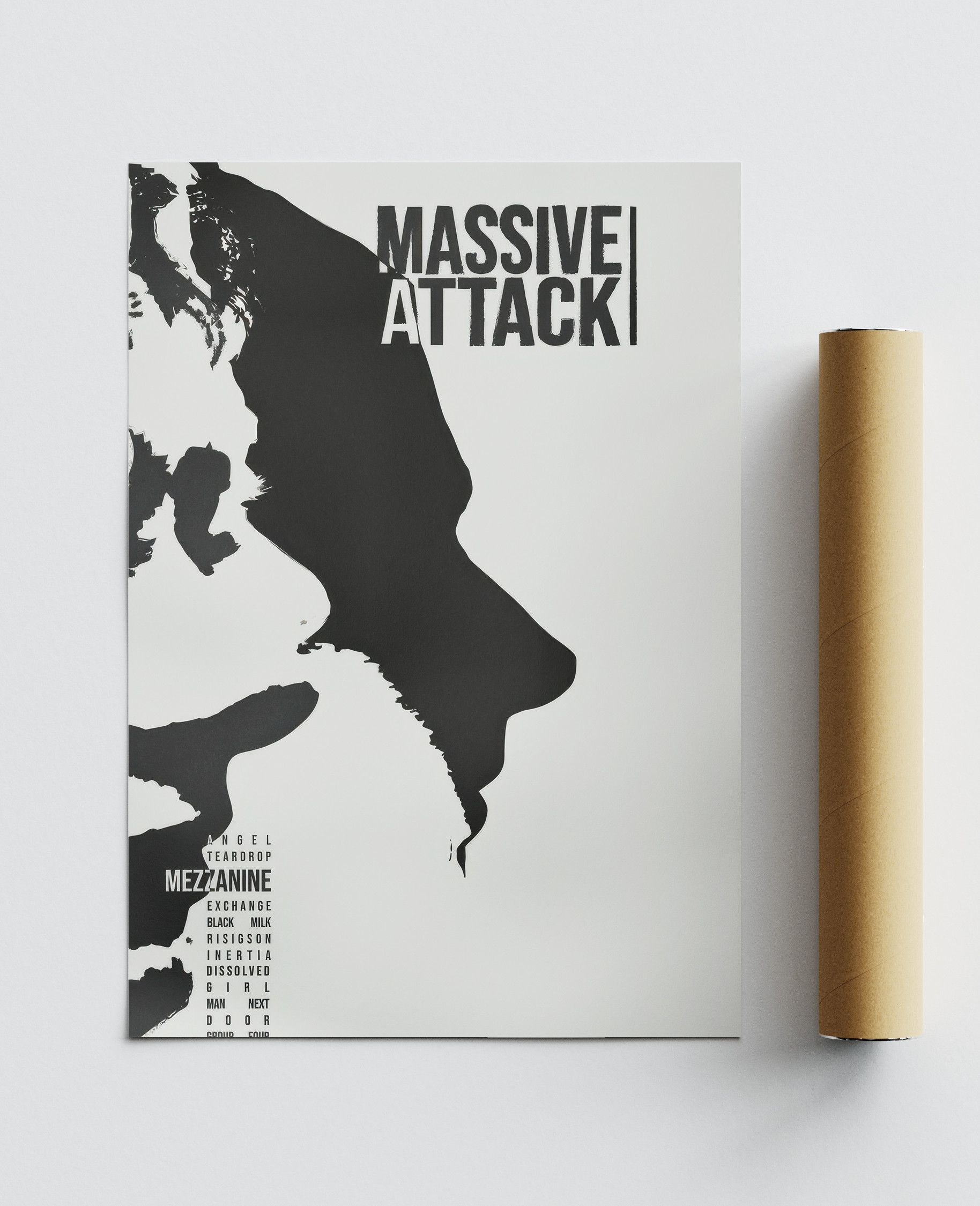 Band Tees Massive Attack Poster Tee Shirt Vintage Music Band Merch Size ONE SIZE - 4 Thumbnail