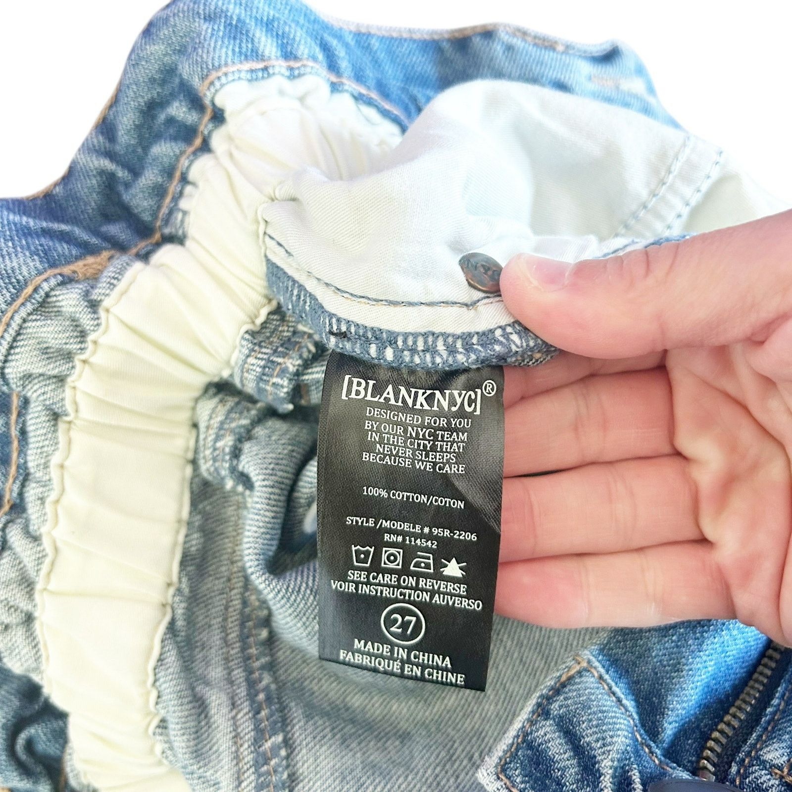 BLANKNYC Blank NYC Paper Bag Waist Jeans Sz 27 Size 27" / US 4 / IT 40 - 3 Thumbnail