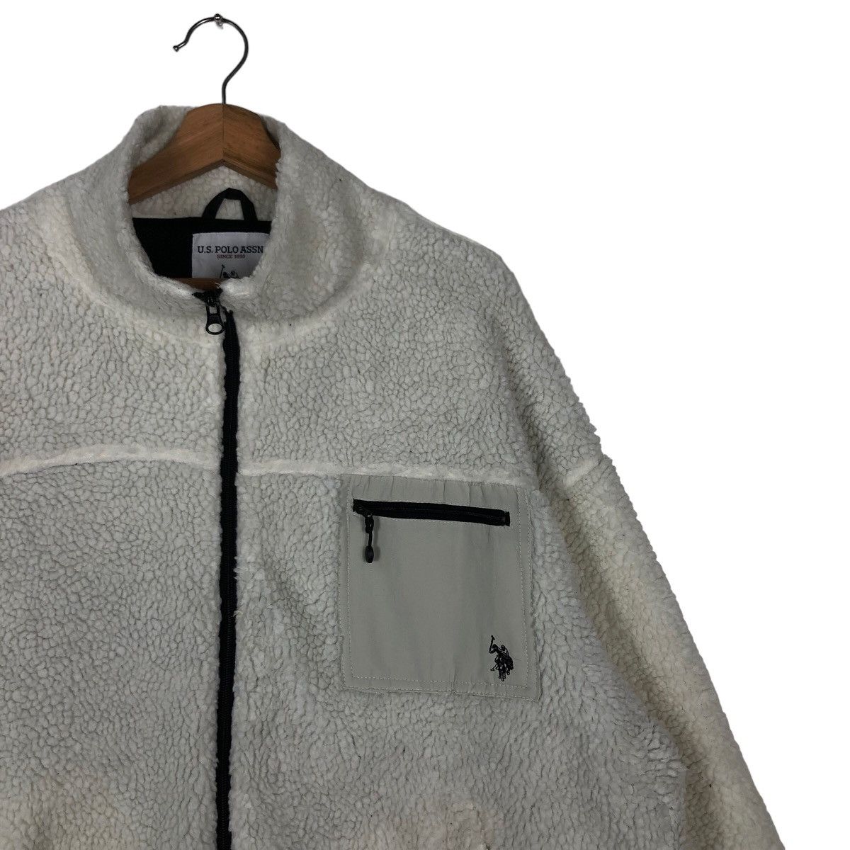 Japanese Brand 🔥90’s Vintage Fleece Dip Pile Sherpa U.S. Polo Assn. Size US L / EU 52-54 / 3 - 5 Thumbnail