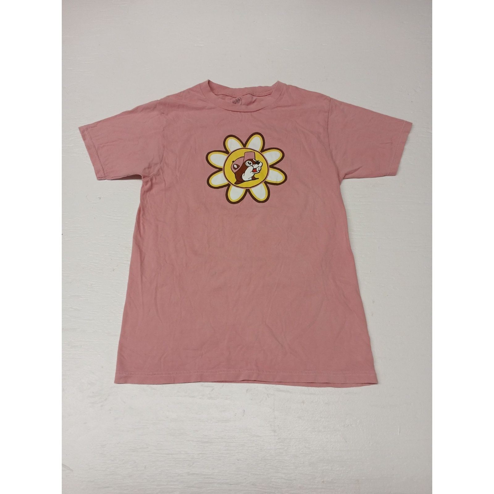 & Other Stories Buc-ees Pink (Small) Relaxed Fit Cotton Tee Shirt Size S / US 4 / IT 40 - 1 Thumbnail