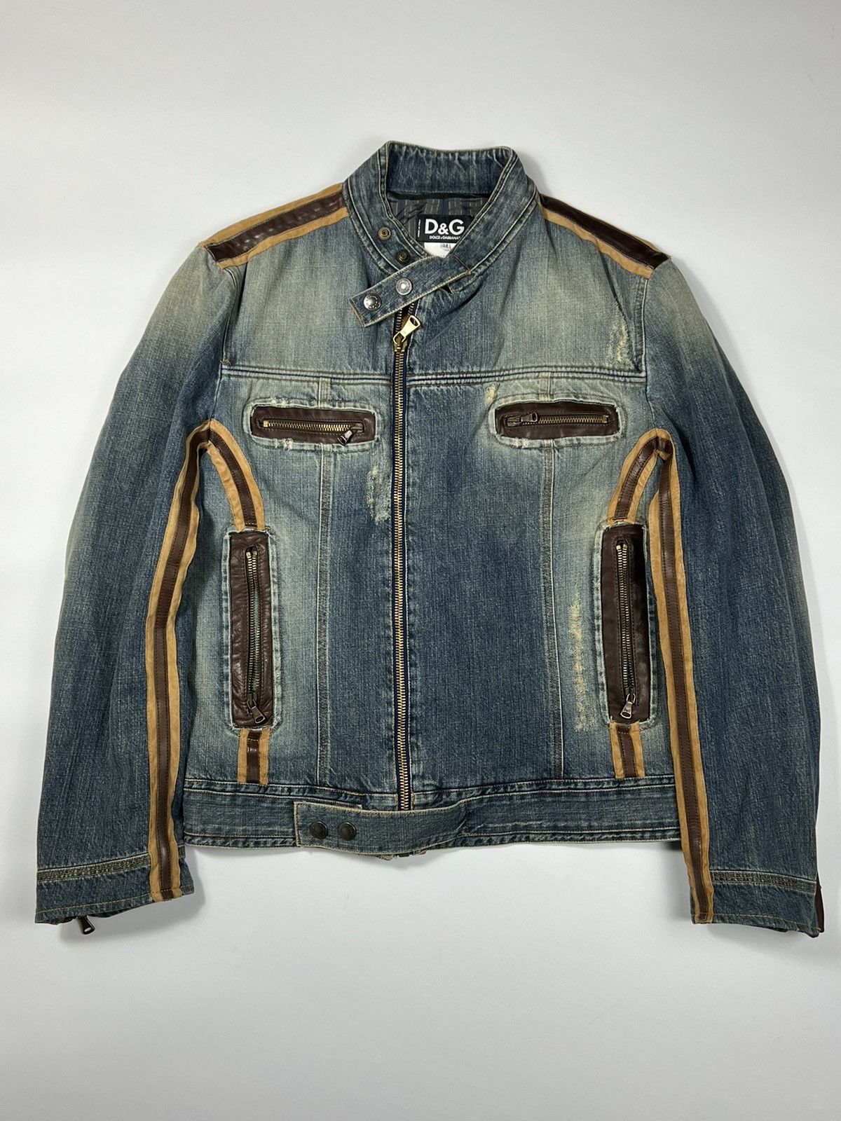 D&G 2000s アーカイブ　レザー　ジャケット D&G 2000s アーカイブ レザー ジャケット
