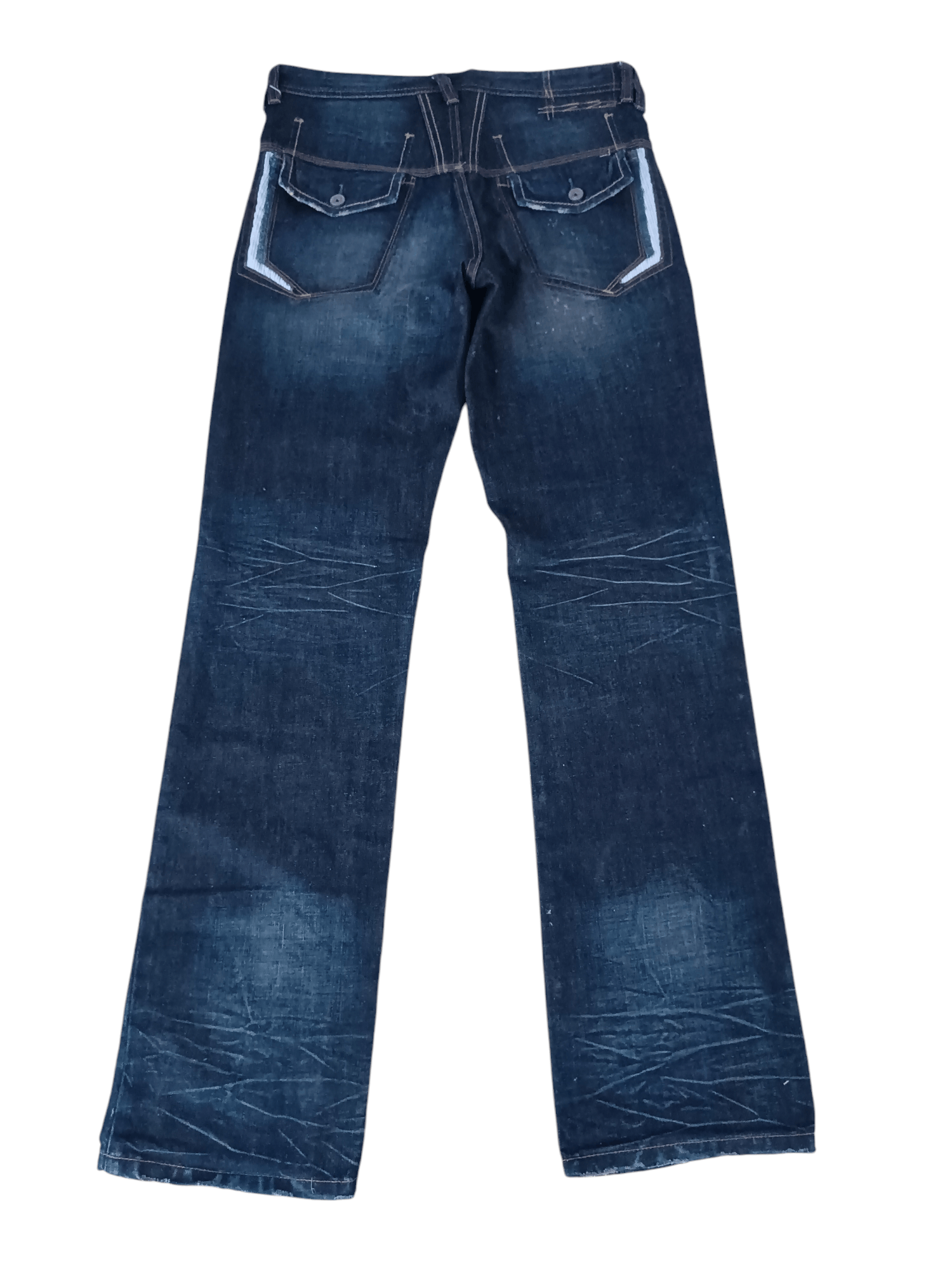 Marithe + Francois Girbaud × Vintage RARE 🔥 Marithe Francois Girbaud Whiskers Faded Denim Size US 32 / EU 48 - 11 Thumbnail
