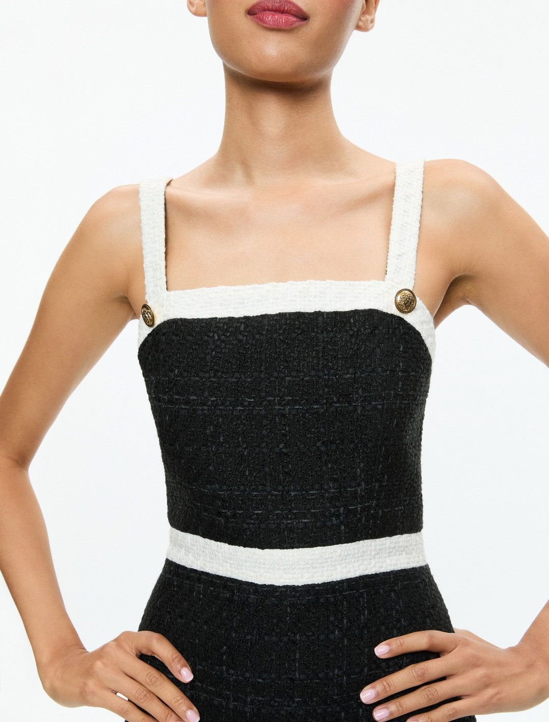 Alice + Olivia Alice and Olivia Mini Square Neck Dress size 4 Size S / US 4 / IT 40 - 4 Thumbnail