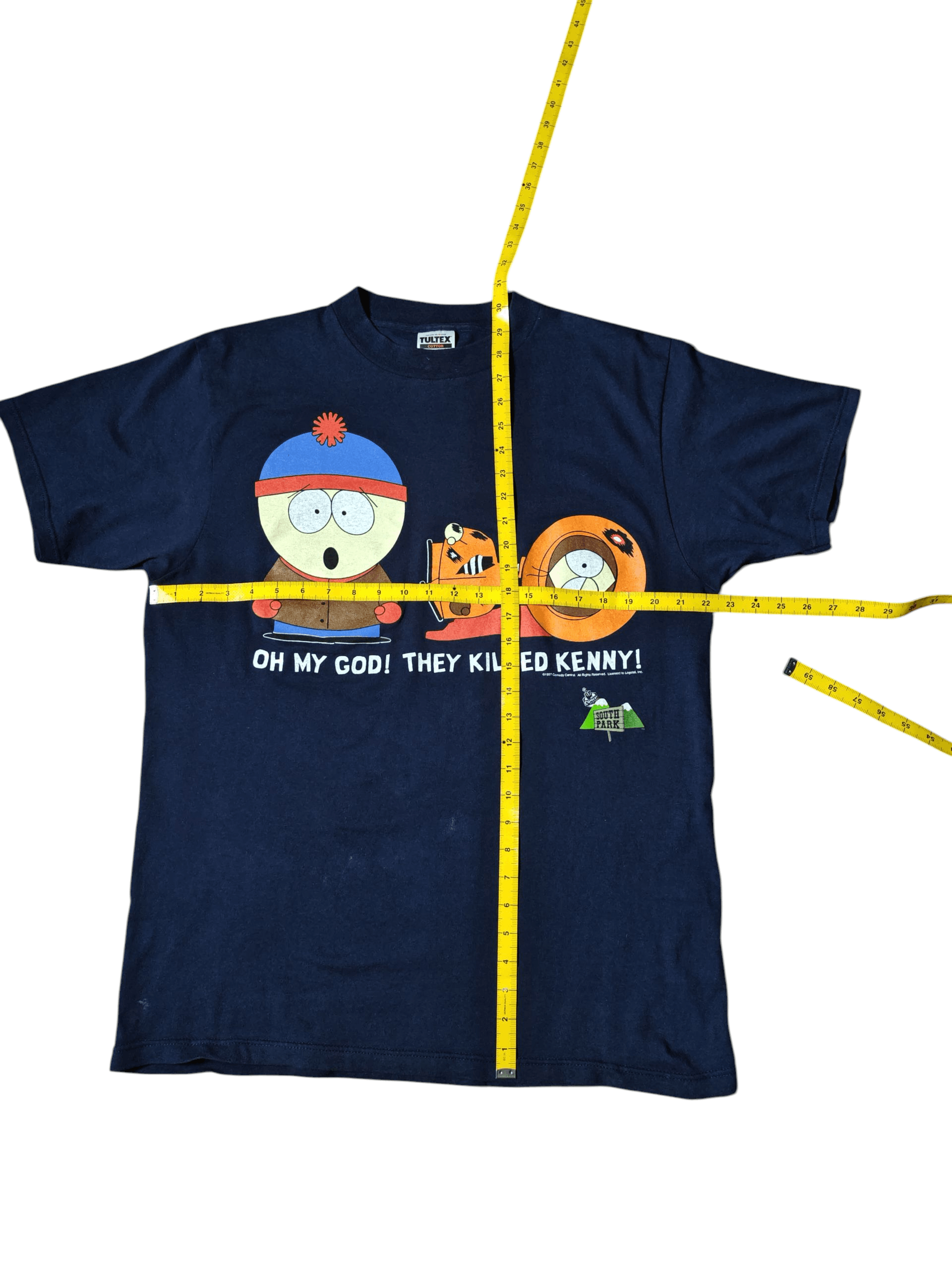 Vintage Vintage South Park 1997 OMG They Killed Kenny Tshirt Tultex Size US L / EU 52-54 / 3 - 5 Thumbnail