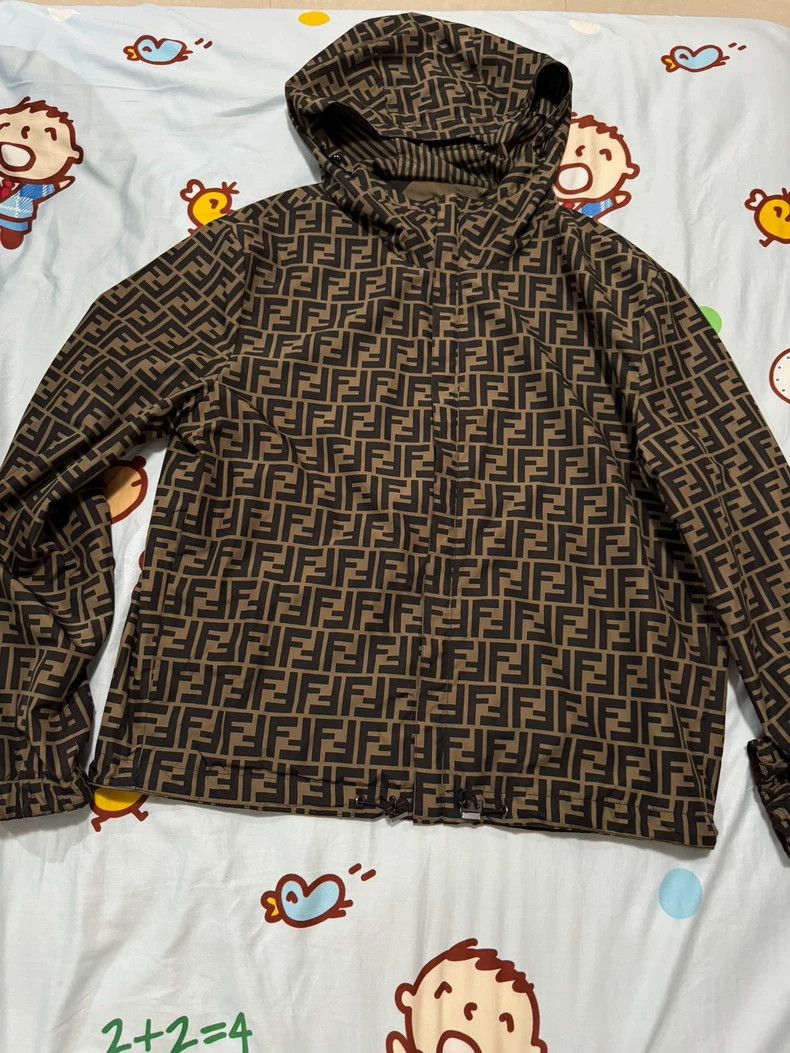 Fendi Double-sided patterned hood