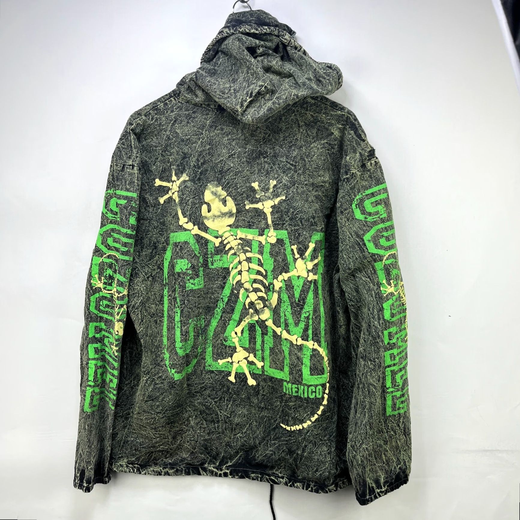 Lululemon VINTAGE 90s Bones Lizard Cozumel Mexico Hooded Jacket Zip up 2XL Size US XXL / EU 58 / 5 - 2 Thumbnail