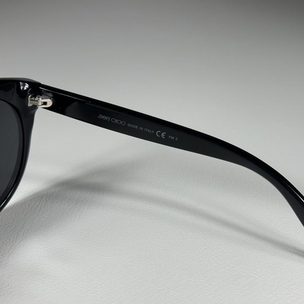 Jimmy Choo Jimmy Choo ASTAR/F/S 54_19_135 Cat Eye Black Sunglasses Size ONE SIZE - 6 Thumbnail