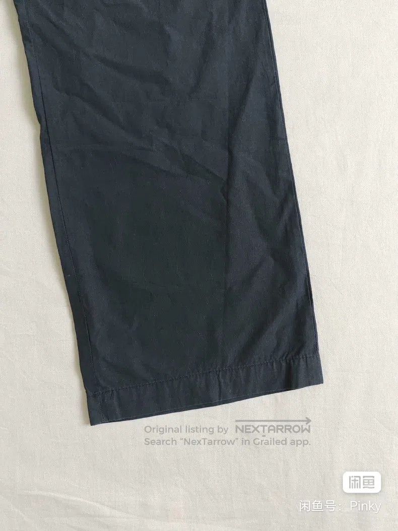 Hermes Hermes Men's casual cotton trousers, deep blue, elastic wa Size US 26 / EU 42 - 7 Thumbnail