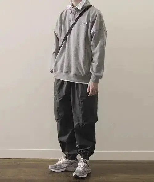 VIBE 20SS Indigo Union Japan Grey Worker Jogger Pants Size US 32 / EU 48 - 2 Thumbnail