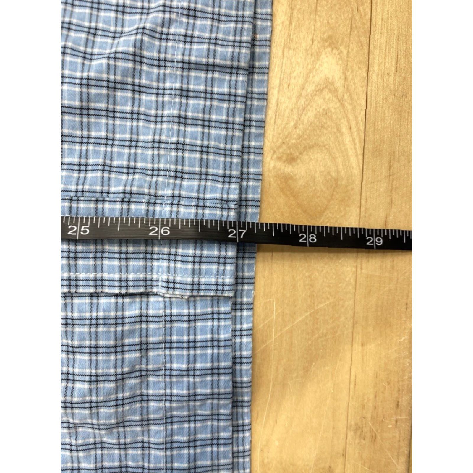 Rusty Rusty Plaid Button-Up Short Sleeve T Shirt XL Mens Blue 90s Classic Button-Down Collar Size US XL / EU 56 / 4 - 4 Thumbnail