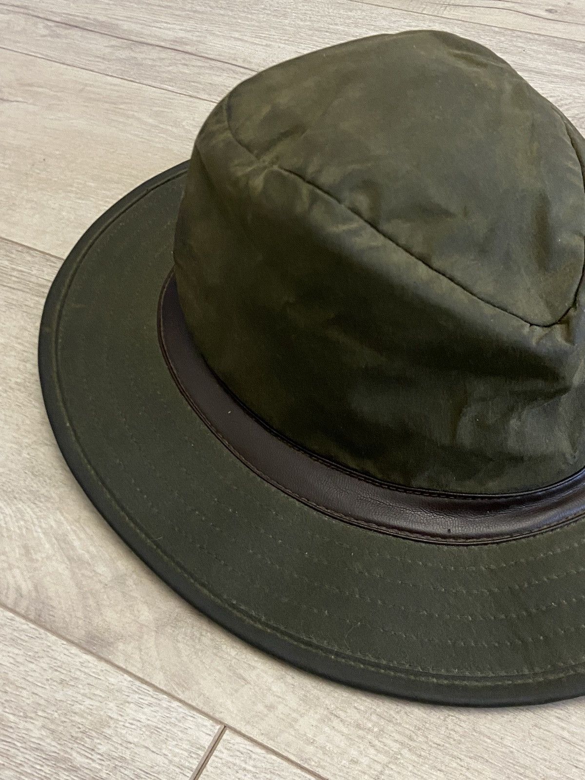 Barbour Vintage 90s Barbour Bucket Cap Hat Streetwear Нуре Size ONE SIZE - 3 Thumbnail