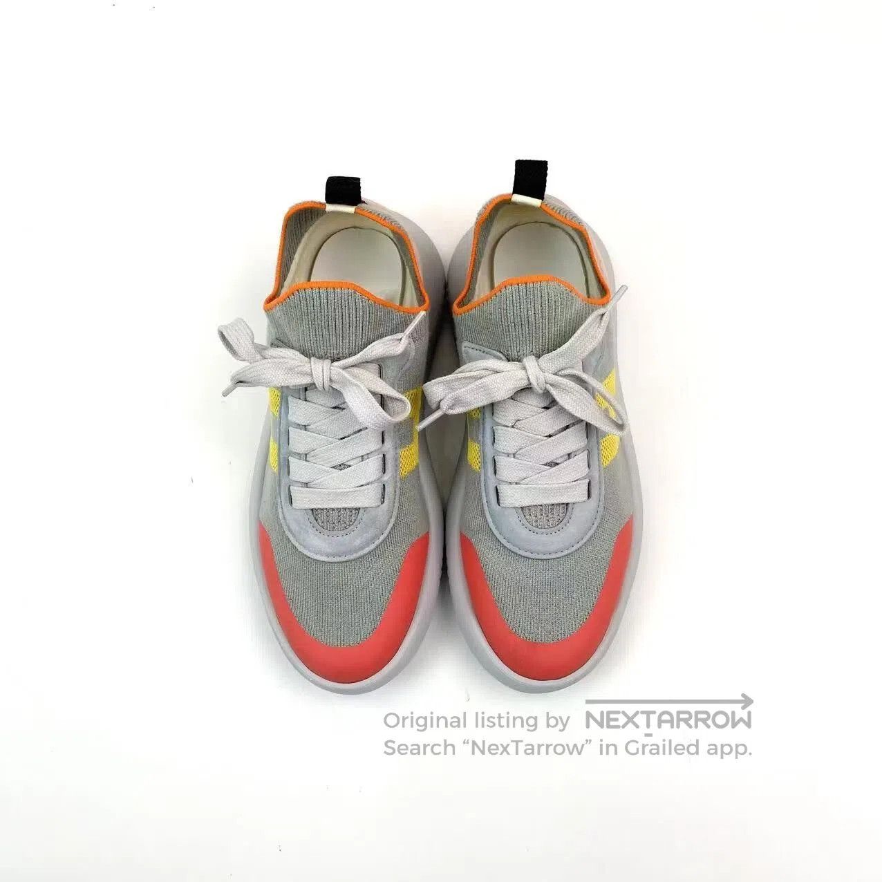 Hermes Hermes Senaker fabric color-blocking sneakers| Size US 6 / IT 36 - 2 Thumbnail