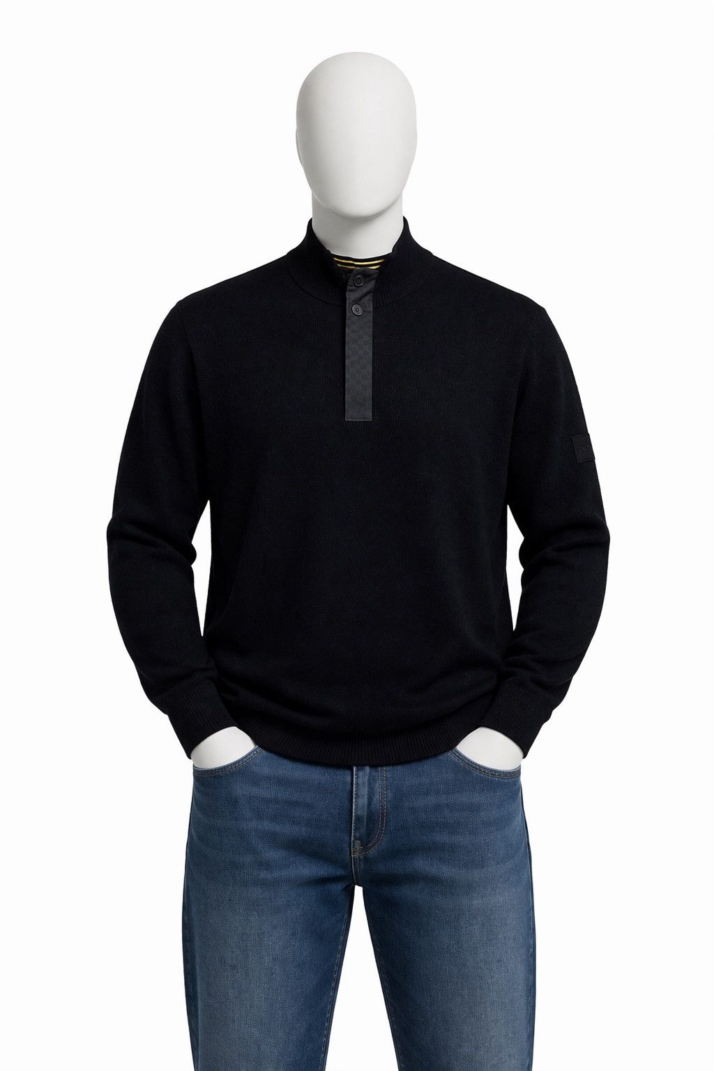 Barbour Barbour 1/4 Zip Black Sweatshirt Size L Size US L / EU 52-54 / 3 - 1 Thumbnail