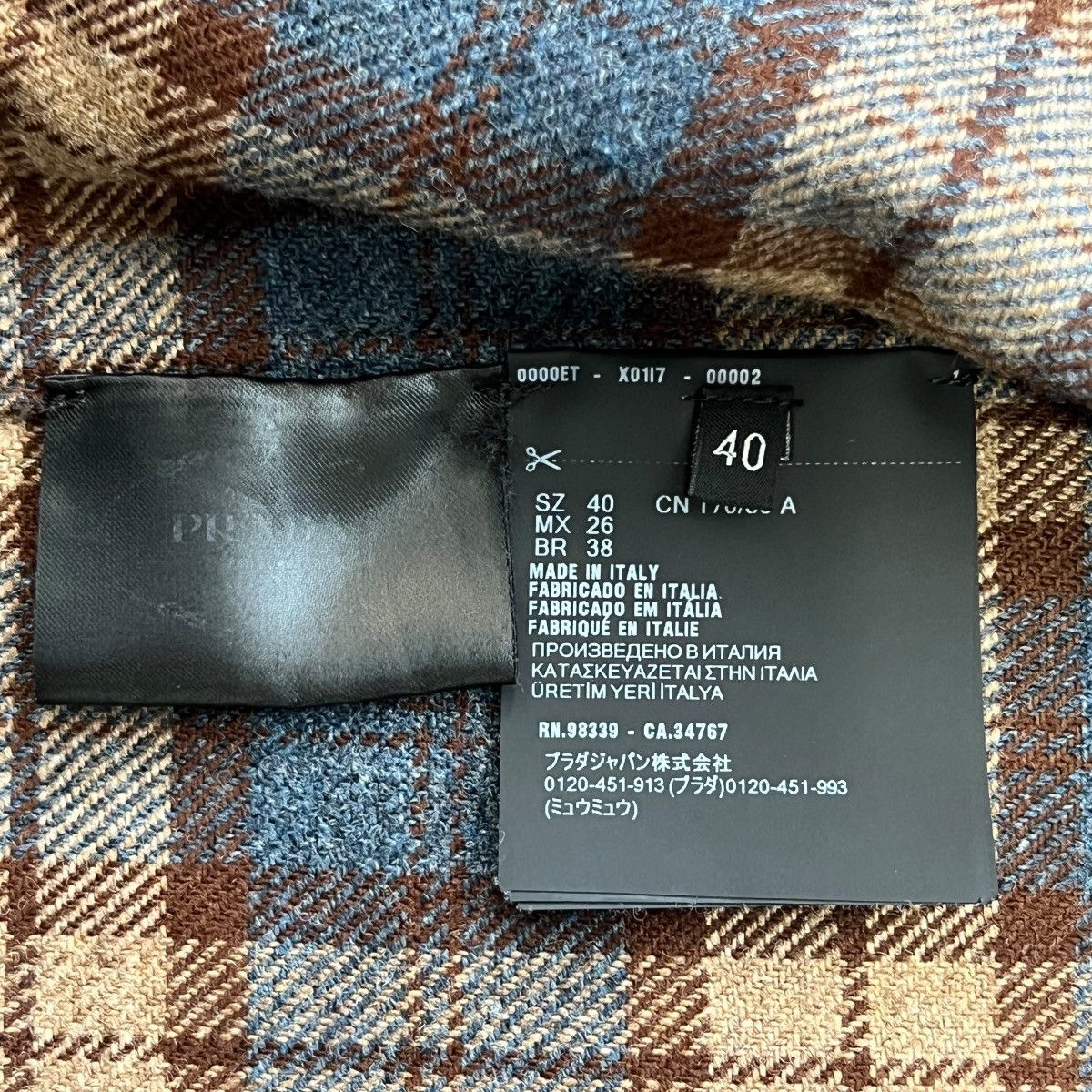 Prada PRADA RAF SIMONS 2024AW Check Wool Twill Shirt & Skirt Setup Size S / US 4 / IT 40 - 7 Thumbnail