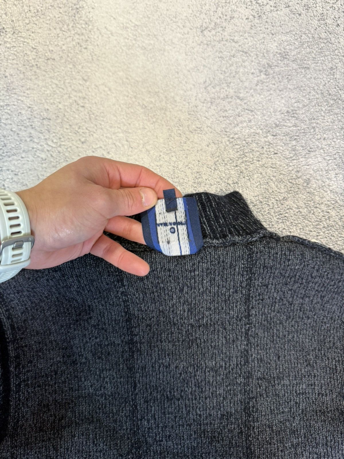 Massimo Osti Massimo Osti Wool Sweater MRS Italy Logo Knit Zip Collar Men Size US S / EU 44-46 / 1 - 6 Thumbnail