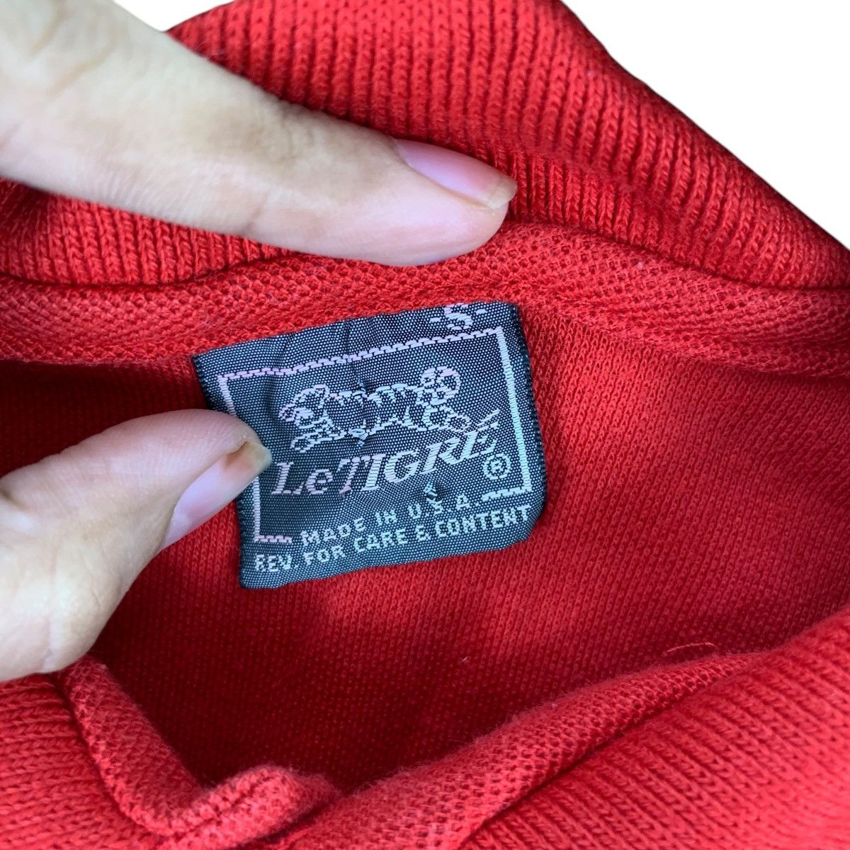 Le TIGRE Vintage 90’ LE TIGRE AMERICAN Style Plain Polo Tee Shirt Size US S / EU 44-46 / 1 - 7 Thumbnail