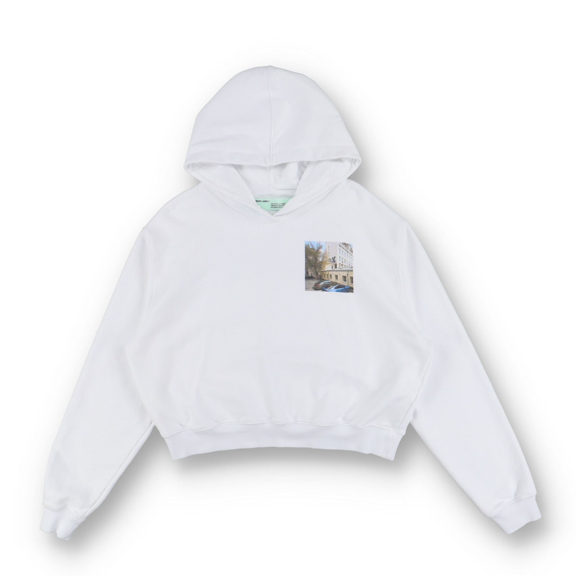 Off-White x KM20 White Logo Hoodie Size L / US 10 / IT 46 - 3 Thumbnail