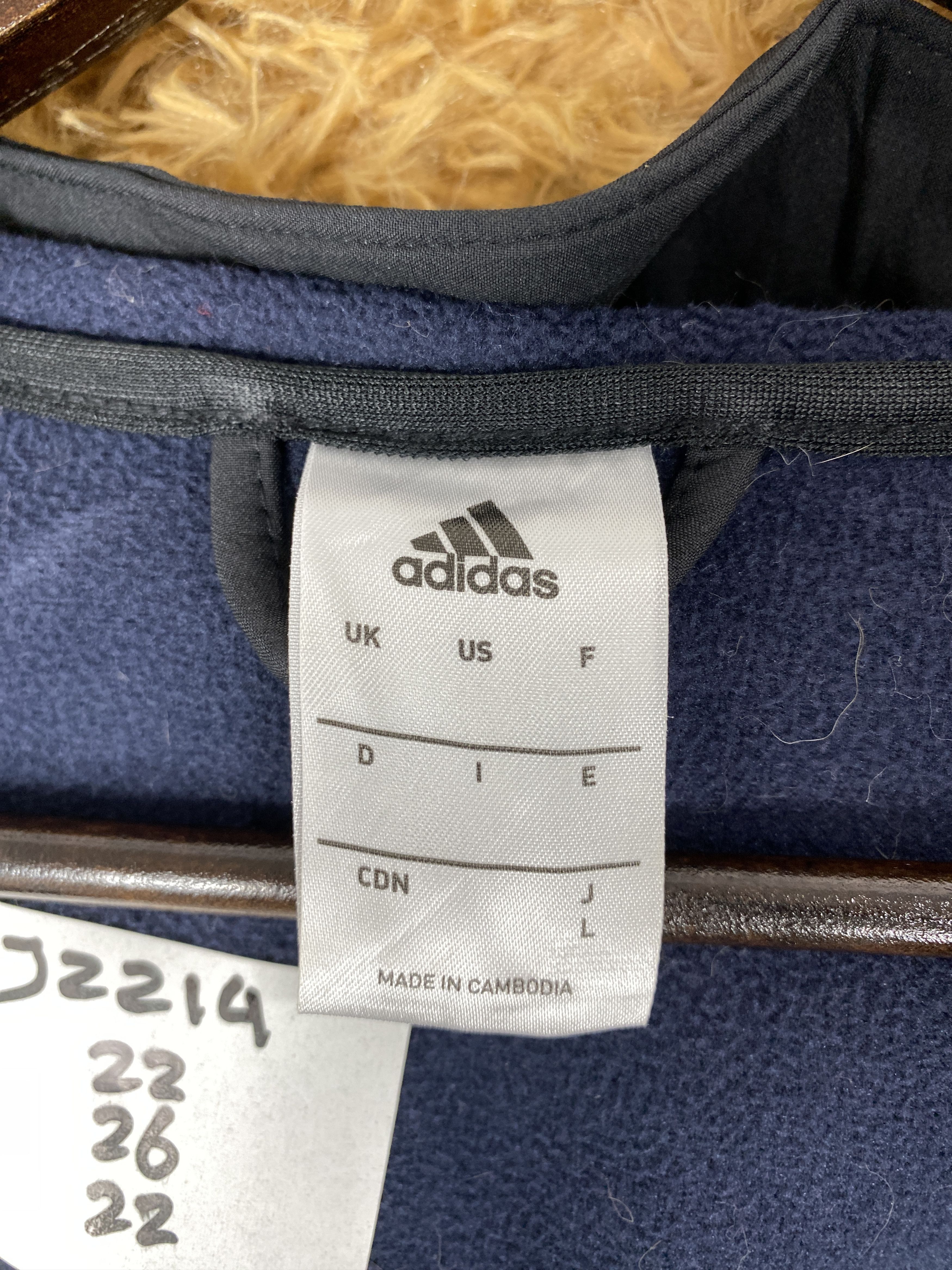 Adidas Adidas Hoodie Fleece Lining Jacket Size US S / EU 44-46 / 1 - 10 Thumbnail