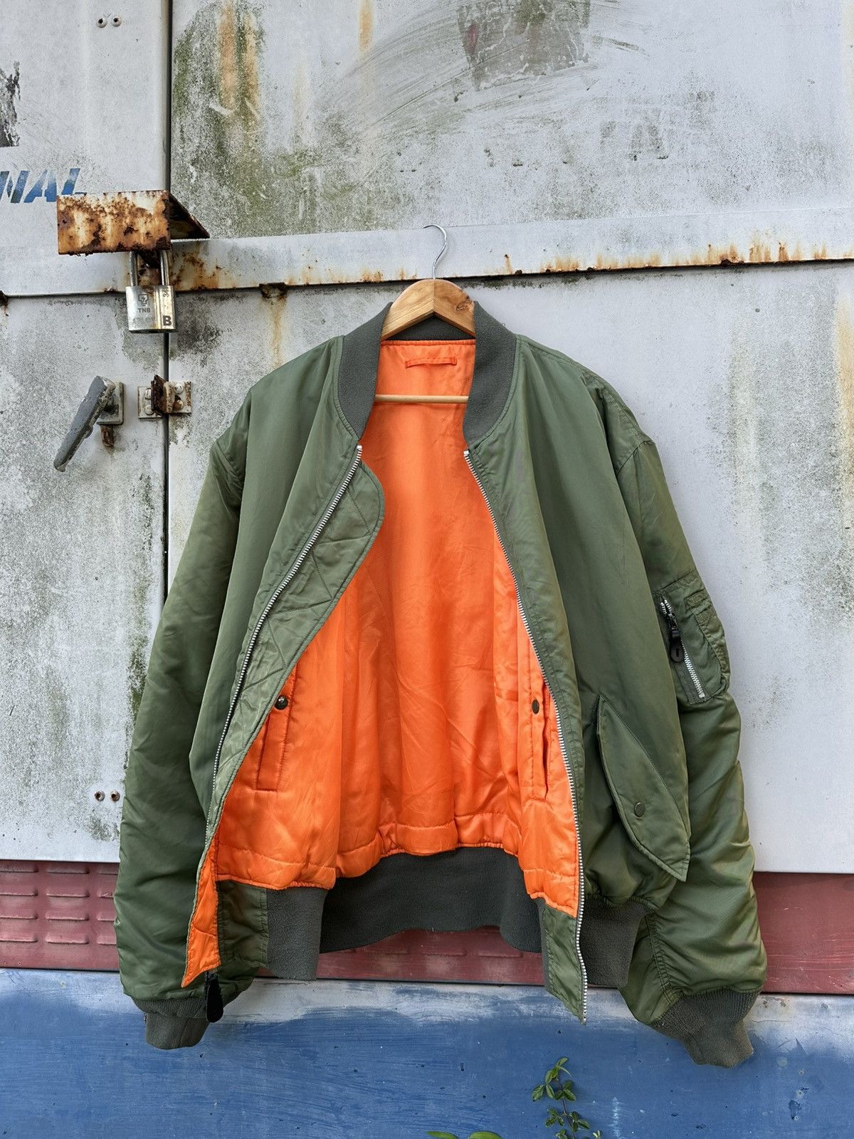 Vintage 🪖Vintage Oversized Knox Armory Military Bomber Jacket Size US XXL / EU 58 / 5 - 7 Thumbnail