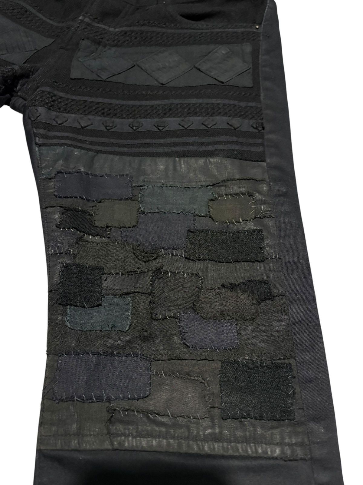 Undercover Undercover Scab Crust Jeans Black Patchwork Denim arts craft Size US 31 - 4 Thumbnail