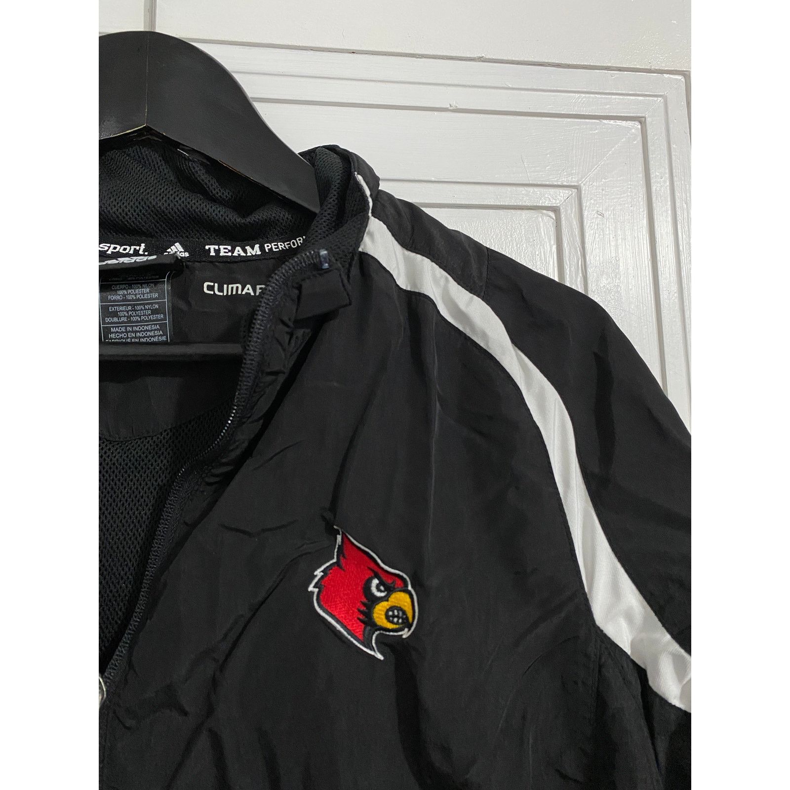 Adidas Louisville Cardinals Adidas Full-Zip Windbreaker Jacket Sz M Size US M / EU 48-50 / 2 - 3 Thumbnail