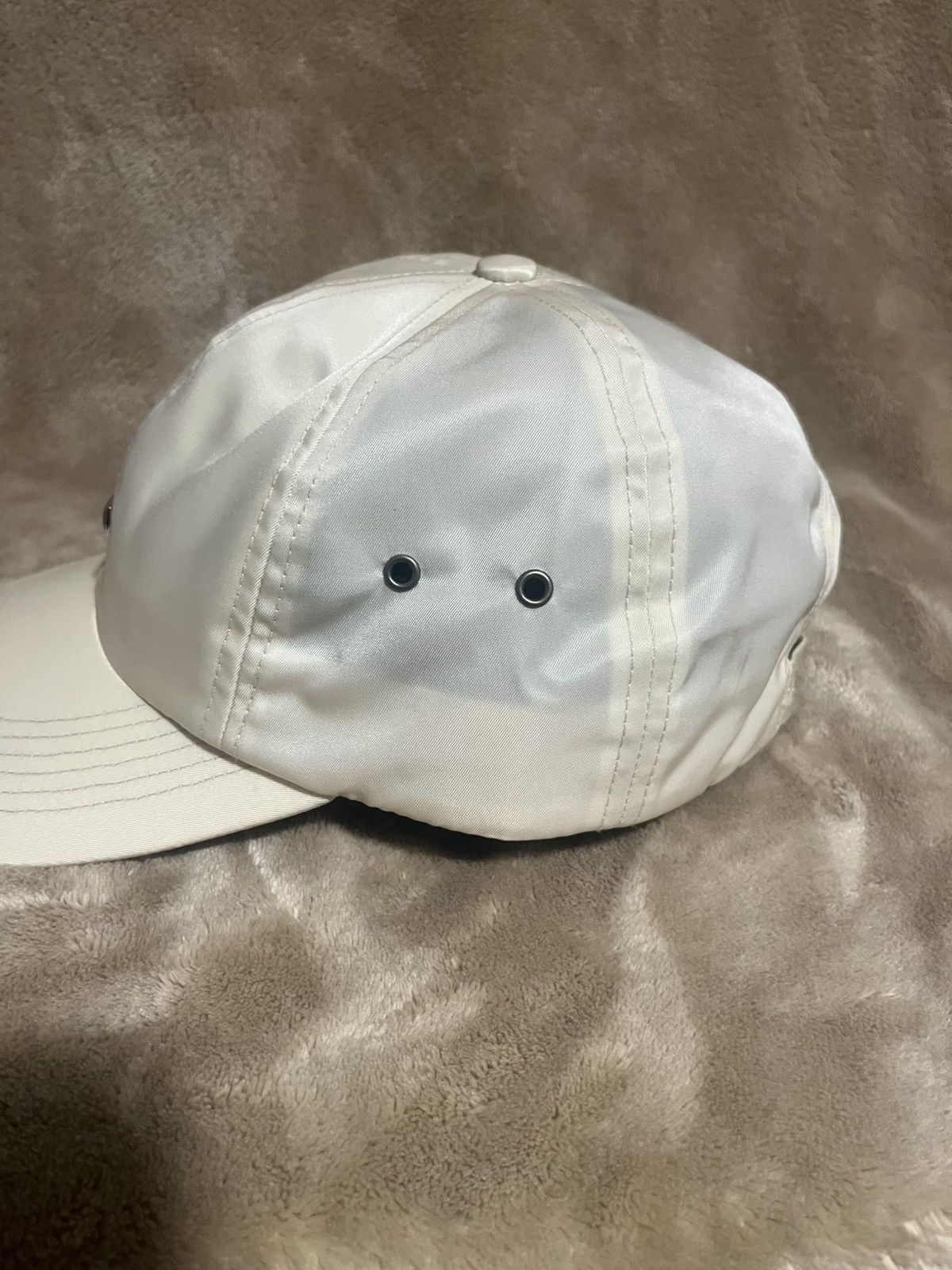 Supreme Supreme made in USA Enamel Logo 6 Panel Stone Cap / hat Size ONE SIZE - 4 Thumbnail