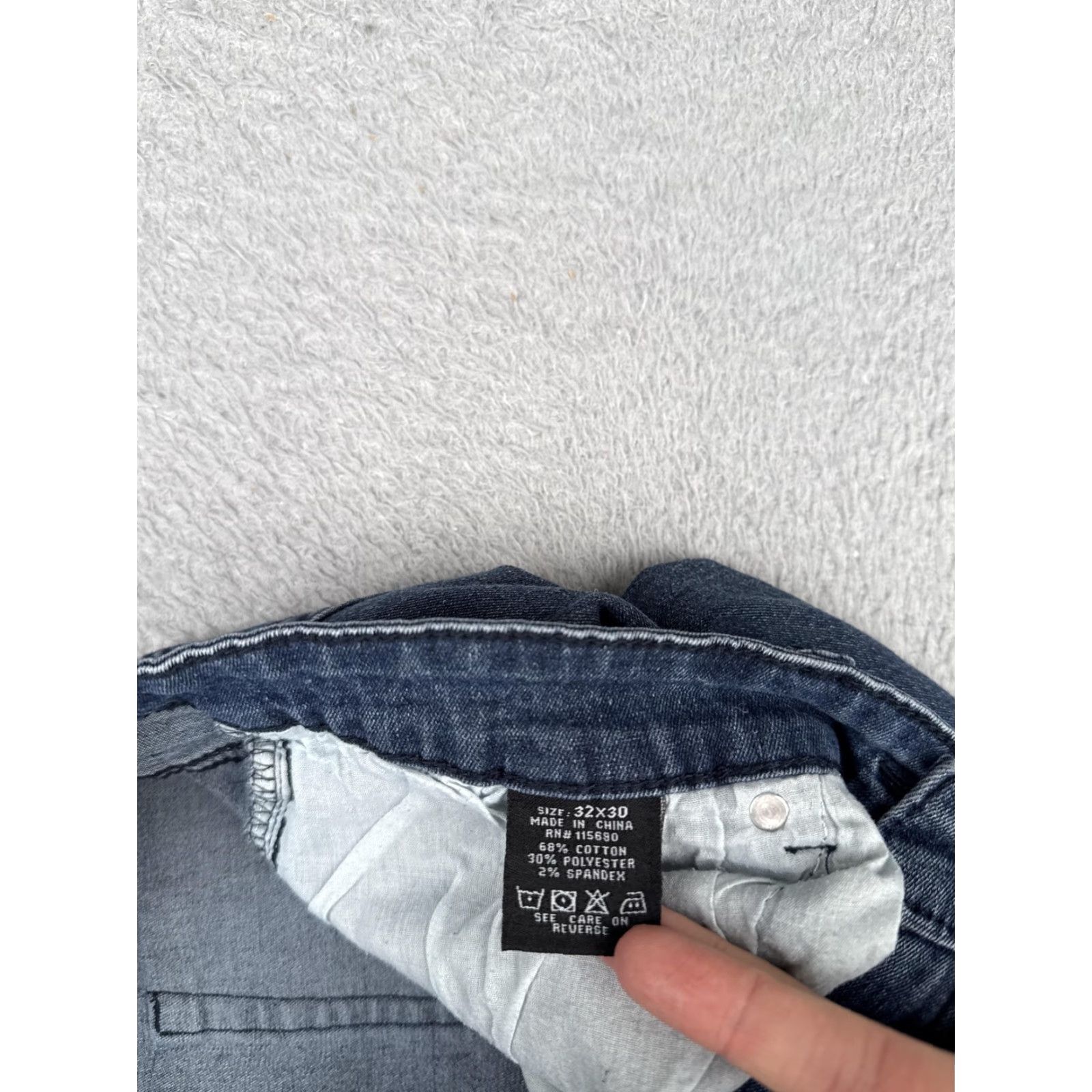 Vintage Stitches & Rivets Jeans Mens 32x30 Blue Wash Active Denim Slim Tapered Stretch Size US 32 / EU 48 - 7 Thumbnail