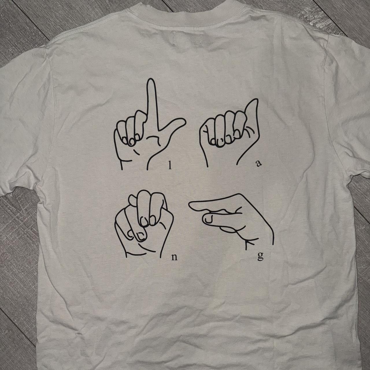 pgLang Pglang Sign Language Tshirt Size US L / EU 52-54 / 3 - 1 Thumbnail