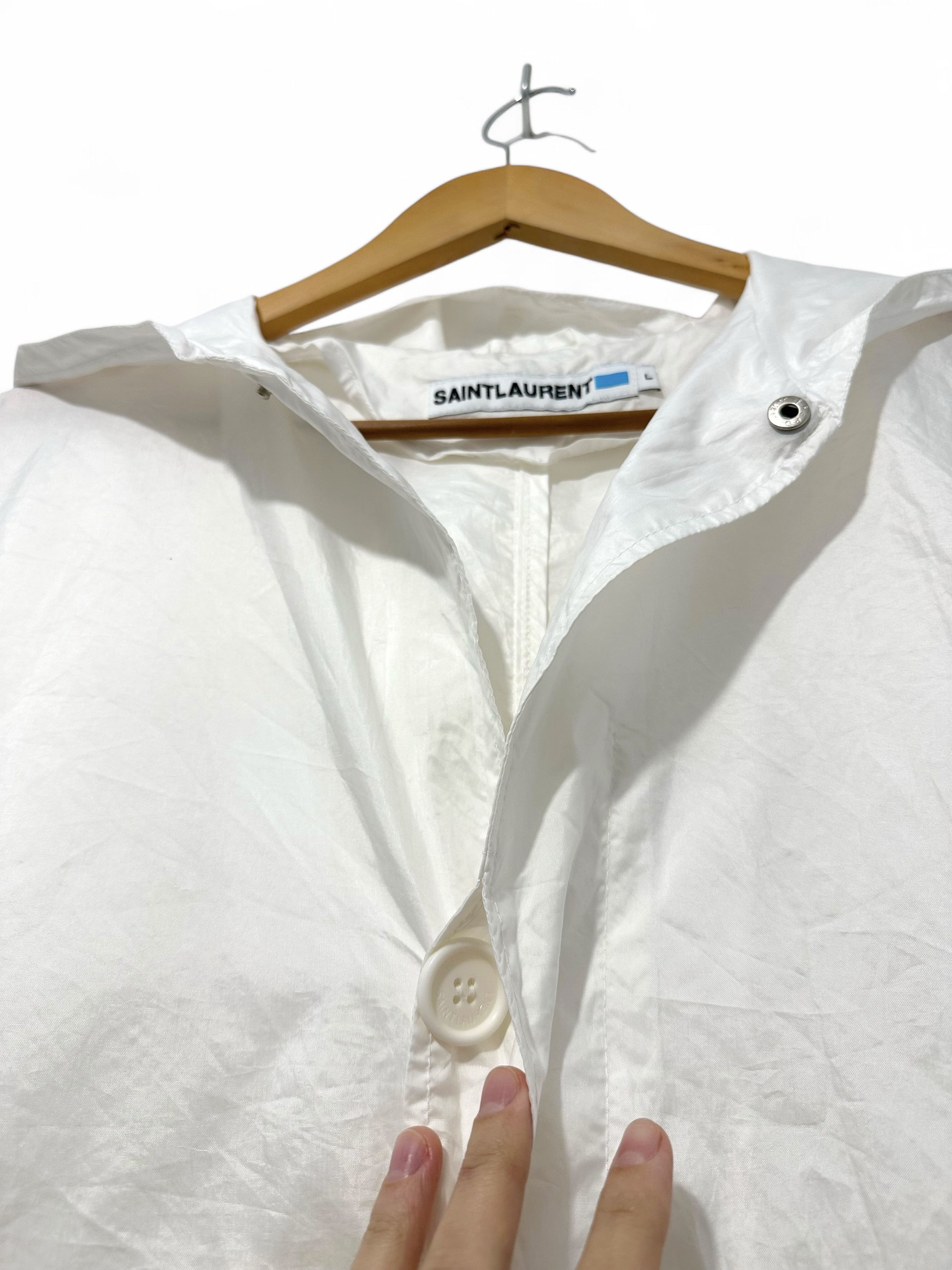 Saint Laurent Paris Saint Laurent Paris Light Nylon Hooded Jacket Large Size US L / EU 52-54 / 3 - 6 Thumbnail