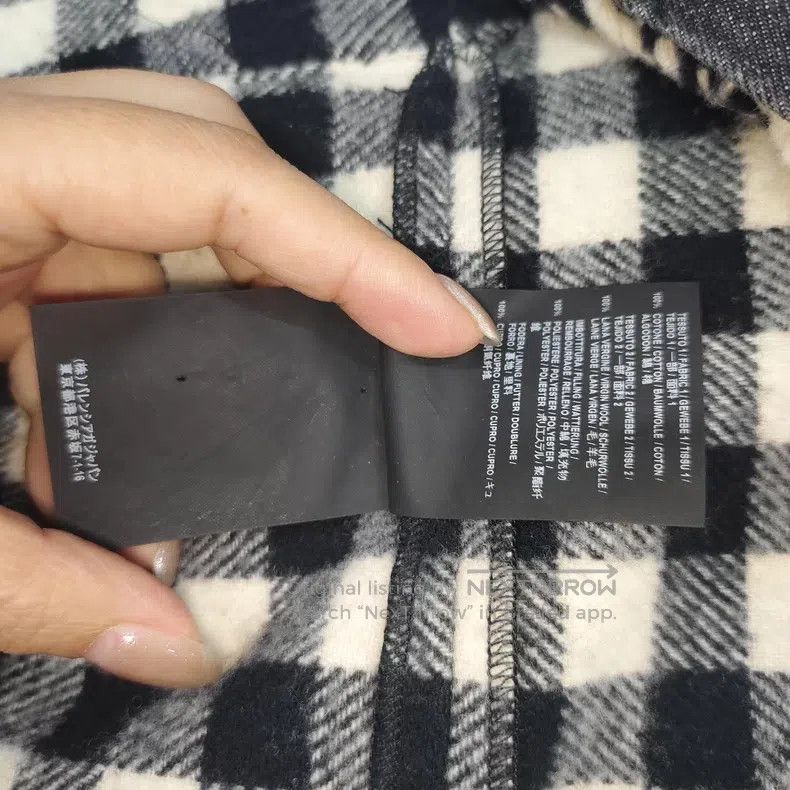 Balenciaga Balenciaga Denim and Plaid Lined Fleece Size XXS / US 00 / IT 34 - 6 Thumbnail
