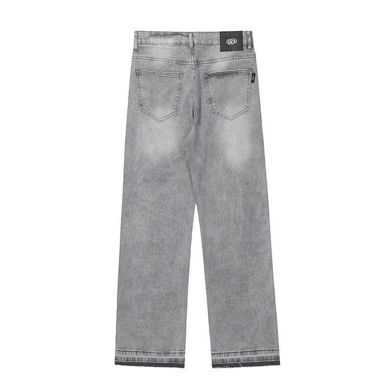 Japanese Brand American high street hip-hop retro gray jeans for men Size US 32 / EU 48 - 2 Thumbnail