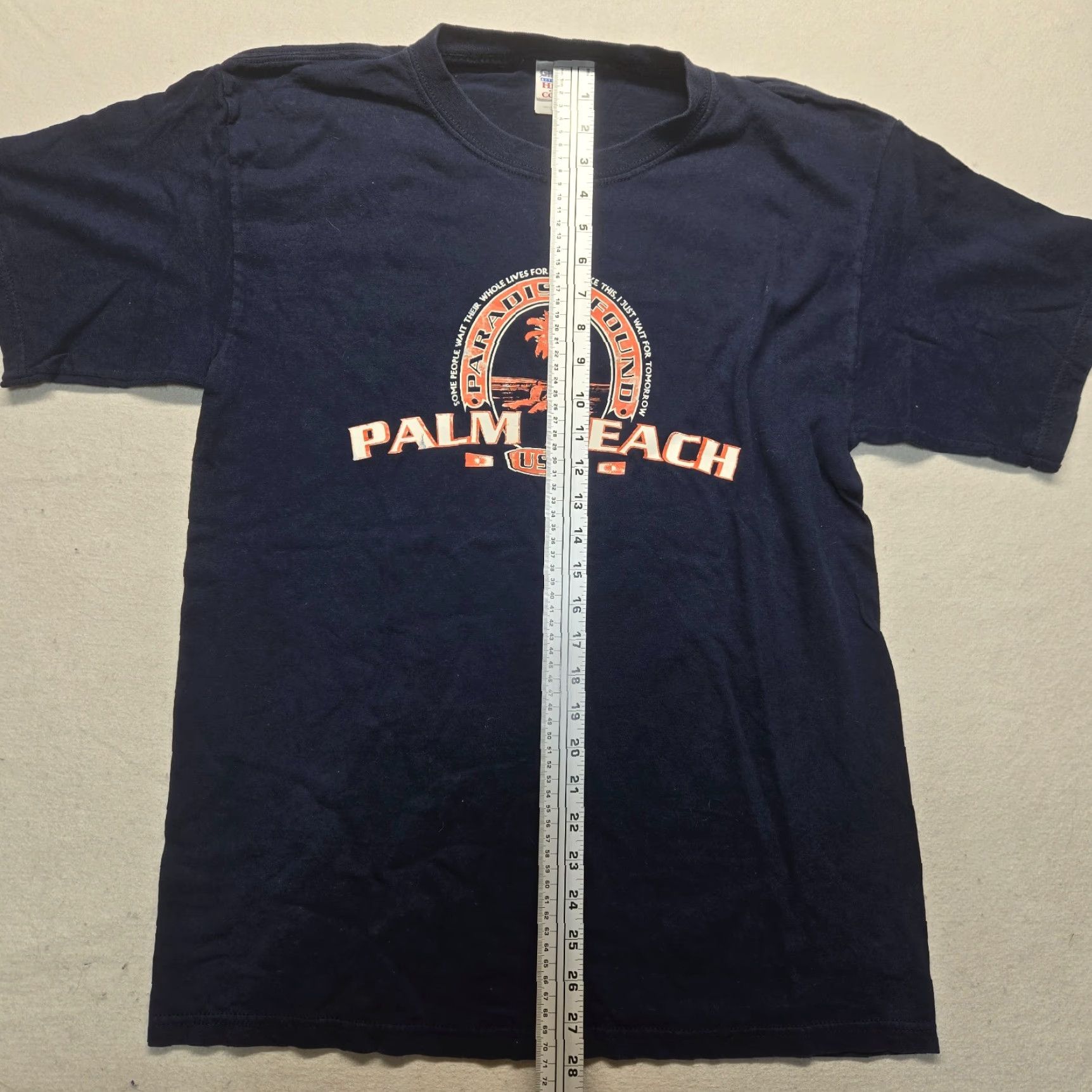 Gildan Gildan Shirt Adult Large Blue Palm Beach Paradise Found Beach Theme T-Shirt Mens Size US L / EU 52-54 / 3 - 6 Thumbnail