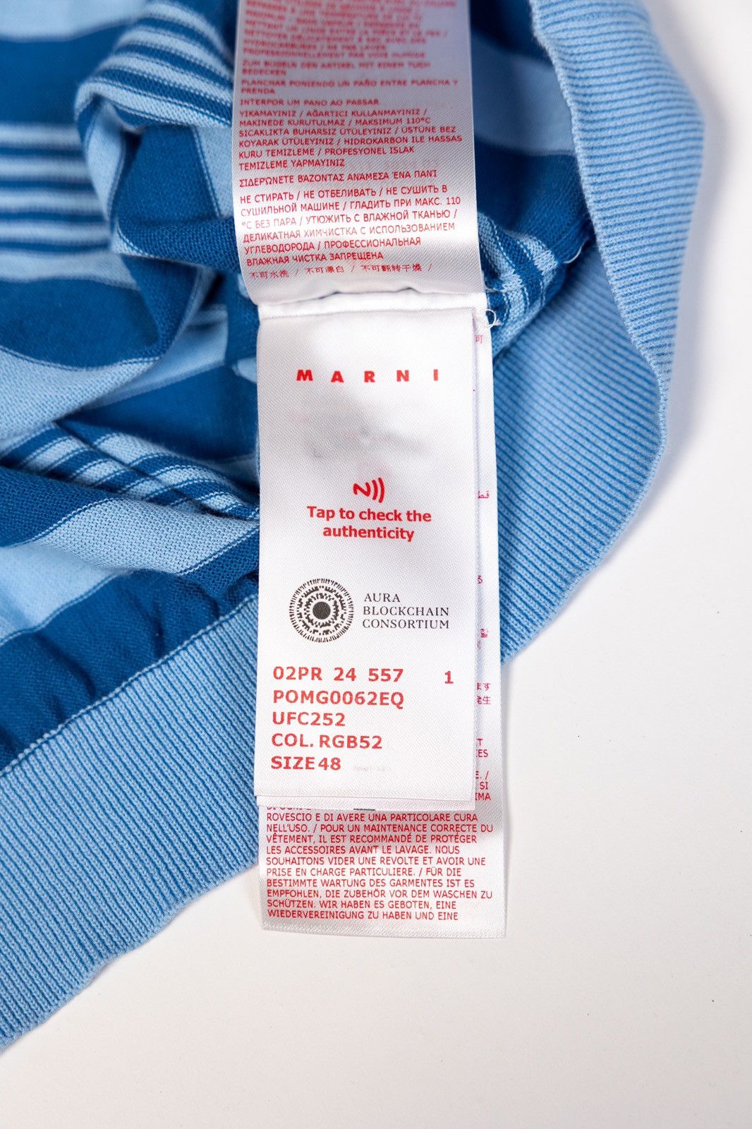 Marni Marni Striped Polo Shirt Size US M / EU 48-50 / 2 - 7 Thumbnail