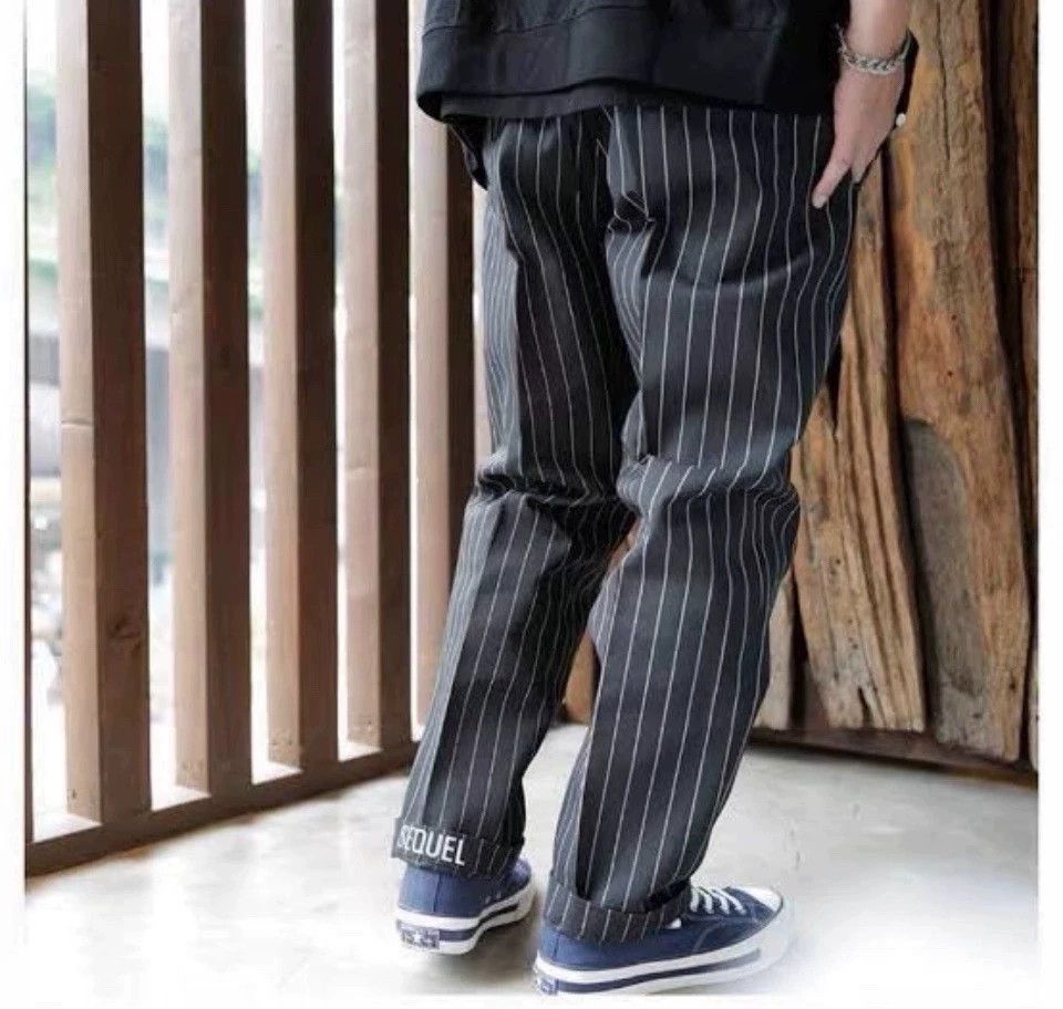 Other Sequel Fragment Chino Pants Black Stripe L New Size US 34 / EU 50 - 6 Thumbnail