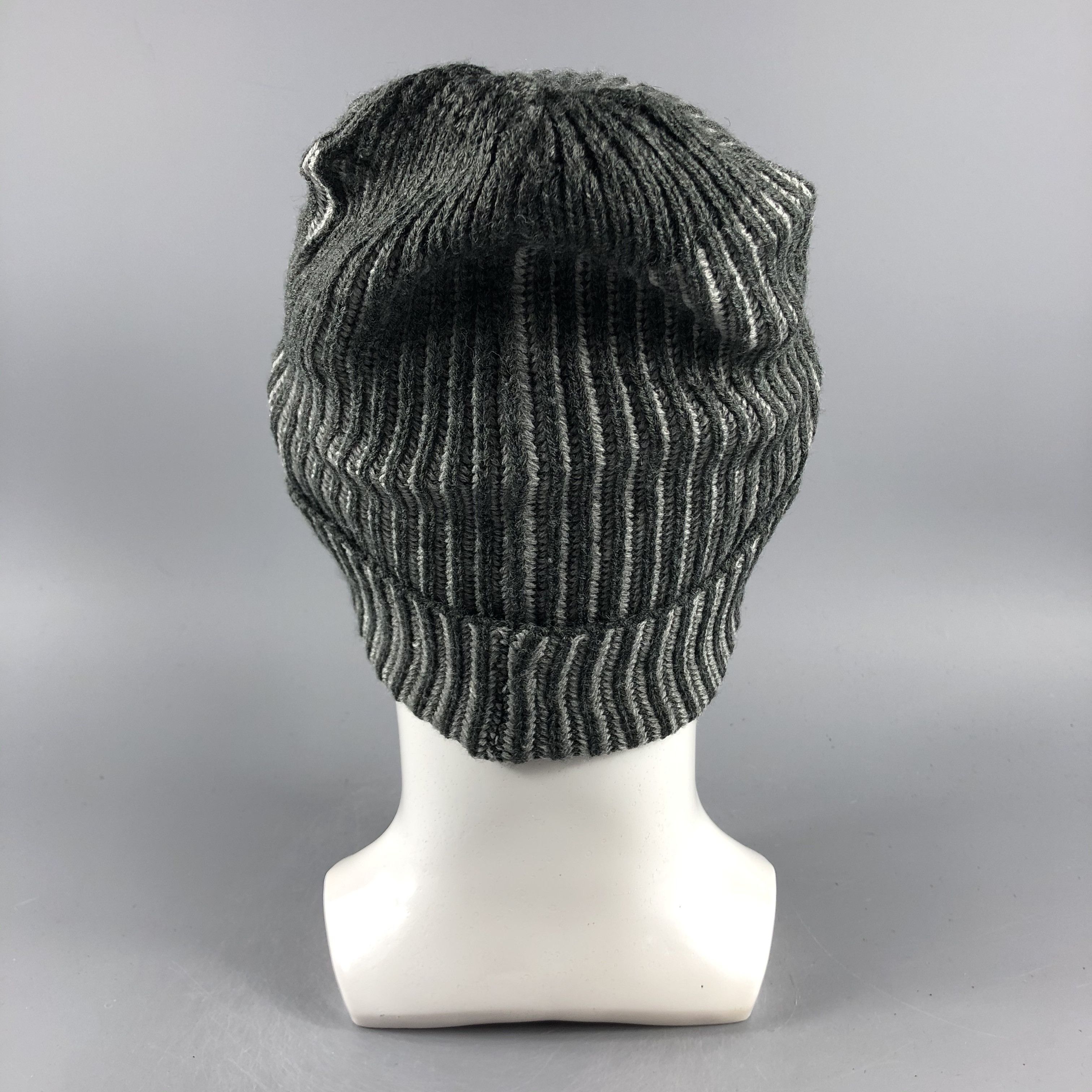 Japanese Brand × Vintage Unknown Stripe Ribbed Beanie Snow Hat Snow Cap -D426 Size ONE SIZE - 3 Thumbnail