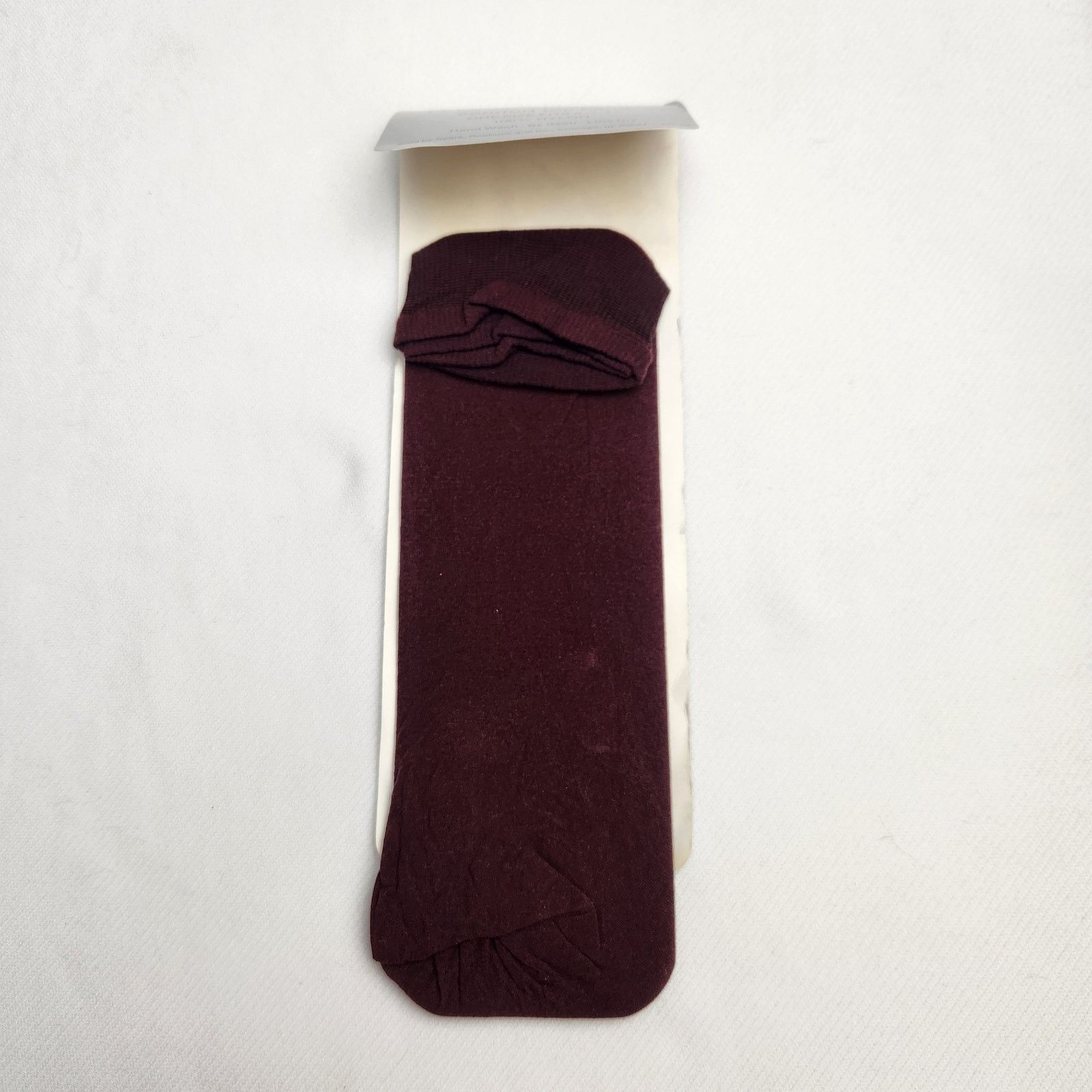 Sears Vintage Wine Knee Hi Trouser Socks Sandal Foot Sears 8.5-11 Size ONE SIZE - 4 Thumbnail