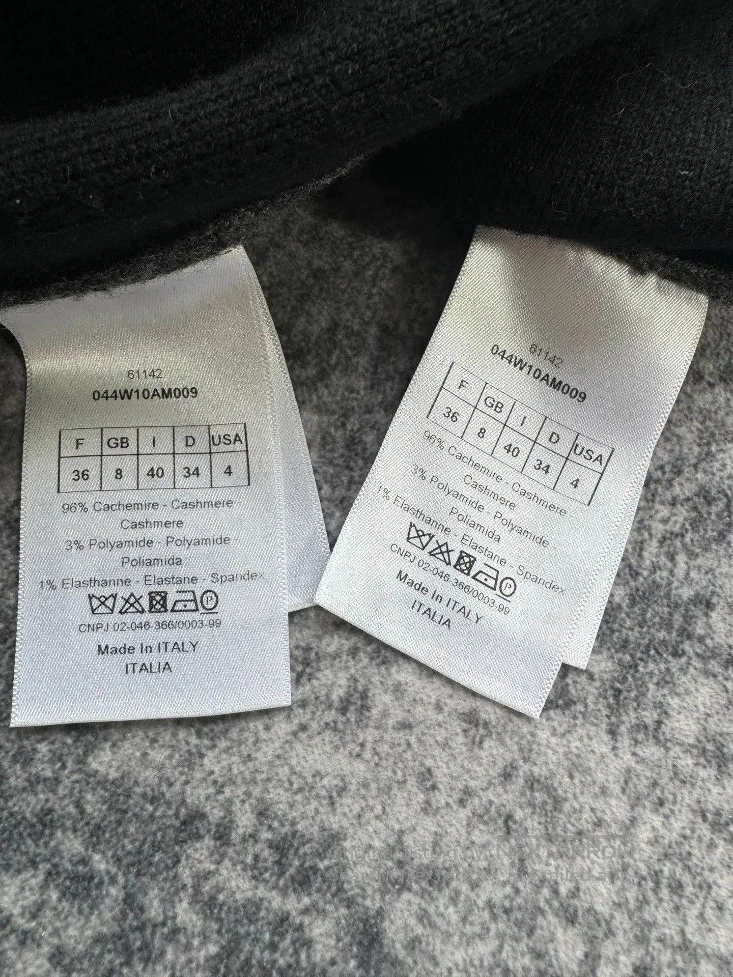 Dior Dior Gray Cashmere Cardigan with Trim. Size XS / US 0-2 / IT 36-38 - 4 Thumbnail