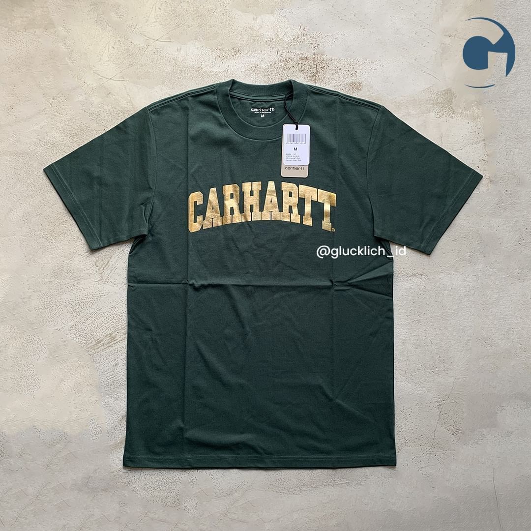 Carhartt Wip Carhartt WIP, University Tee in Discovery Green/Gold Size US M / EU 48-50 / 2 - 1 Thumbnail
