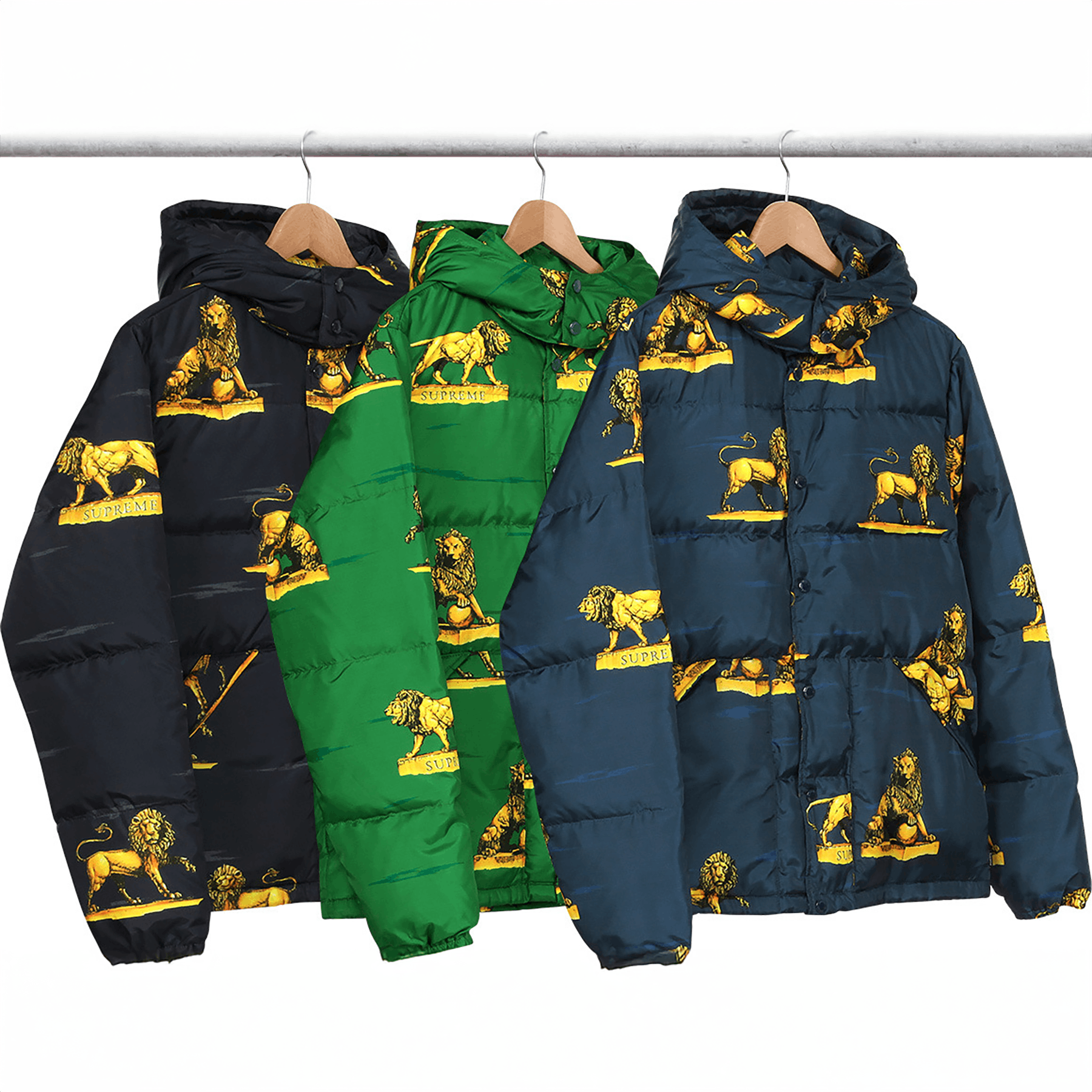 Supreme FW13 Lions Puffy Down Jacket Size US L / EU 52-54 / 3 - 3 Thumbnail