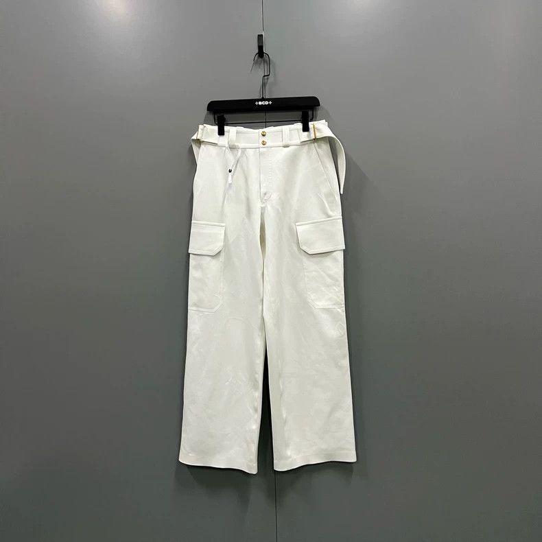Louis Vuitton Louis Vuitton White belted suit pants 2501-Nextarrow Size US 38 / EU 54 - 1 Thumbnail