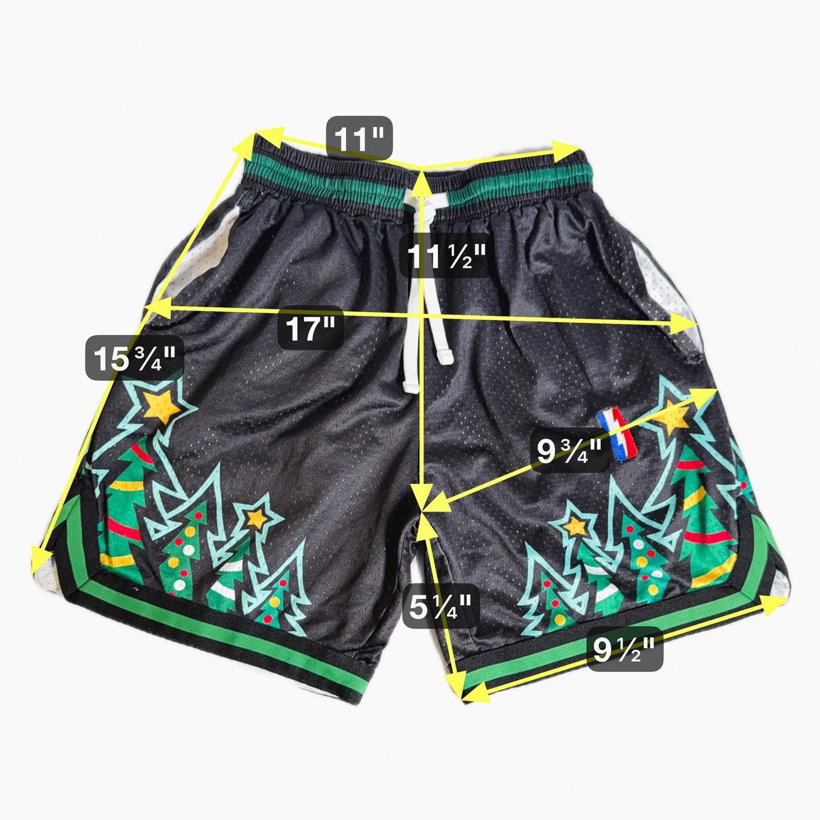 Designer BOOMLEMON Christmas Trees Basketball Shorts Mens S Holiday Size US 30 / EU 46 - 1 Thumbnail