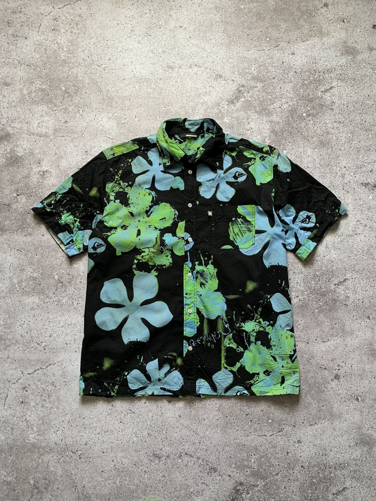 Quiksilver Quiksilver Hawaii Floral Shirt Size XL Size US XL / EU 56 / 4 - 1 Thumbnail