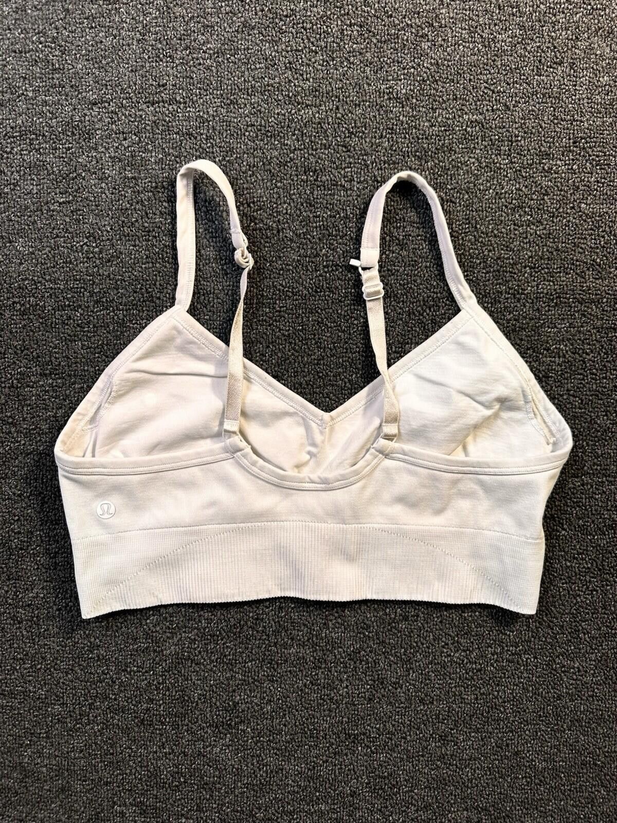 Lululemon Lululemon White Ebb to Street Bra C/D (no pads) Sz 10 Size ONE SIZE - 3 Thumbnail