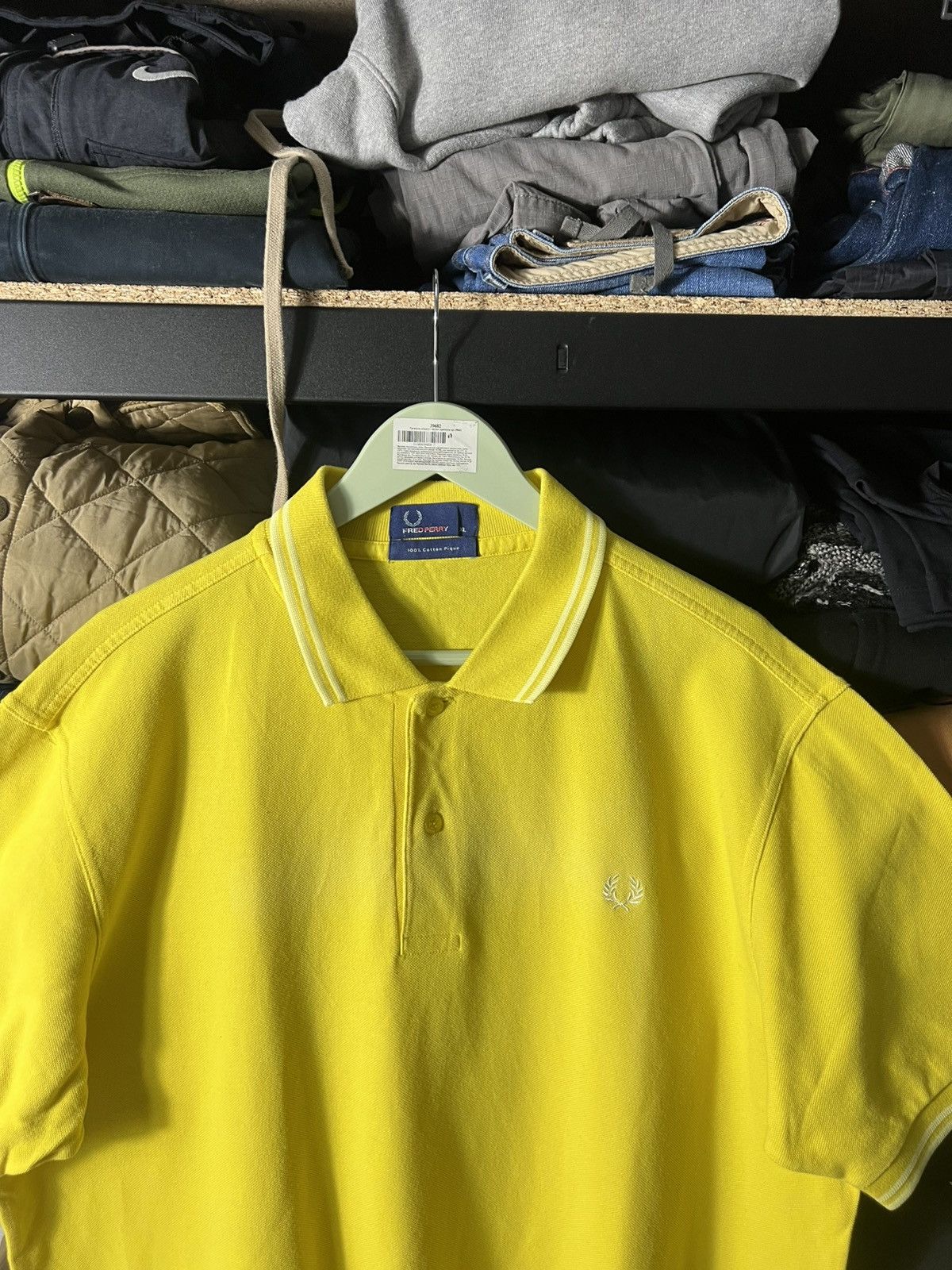 Fred Perry 🌿 Fred Perry Vintage Polo — Bright Yellow (XL) Size US XL / EU 56 / 4 - 2 Thumbnail