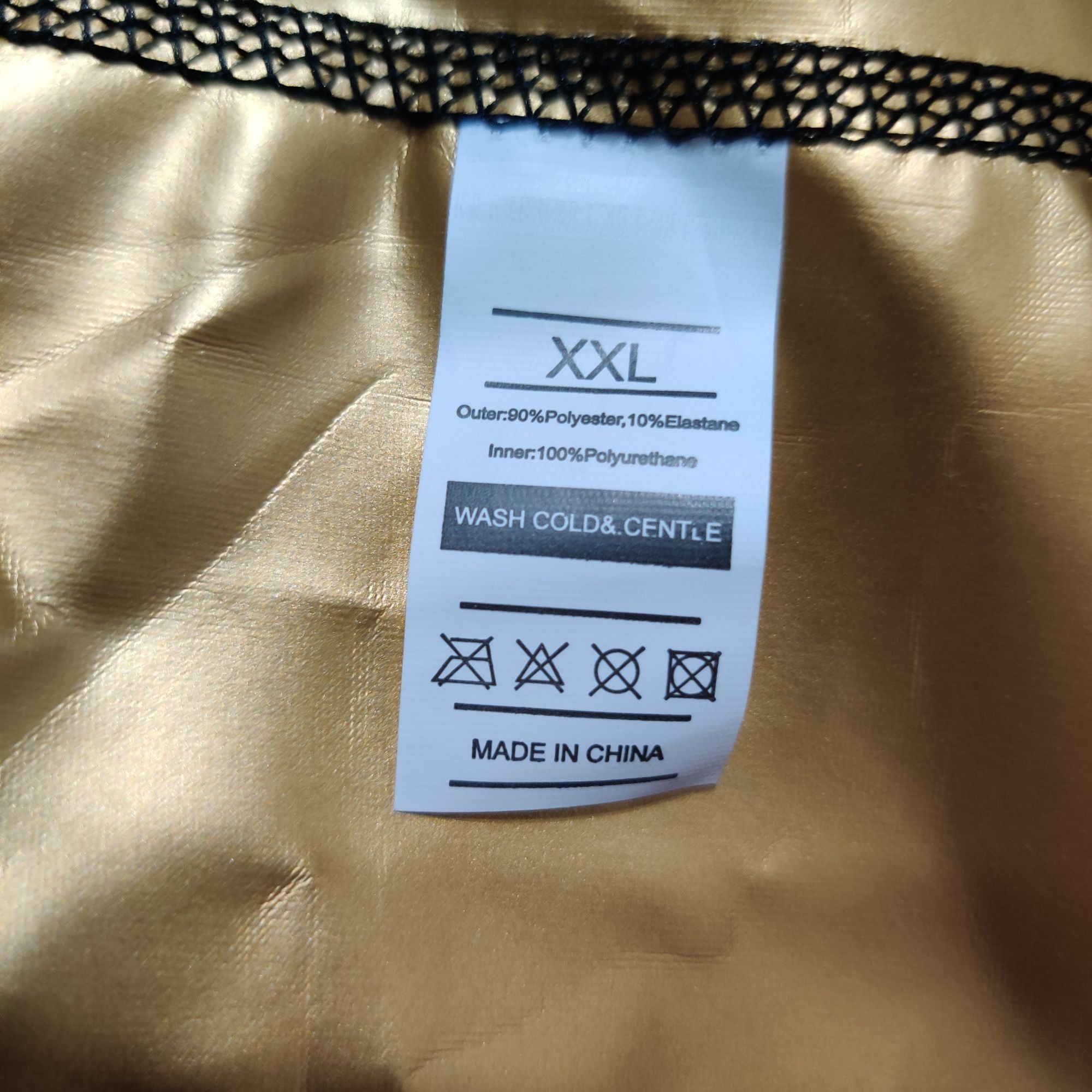 Other Sweat Sauna Vest XXL Womens Tank Top Black Gold Zip Compress Size XXL / US 16-18 / IT 52-54 - 8 Thumbnail
