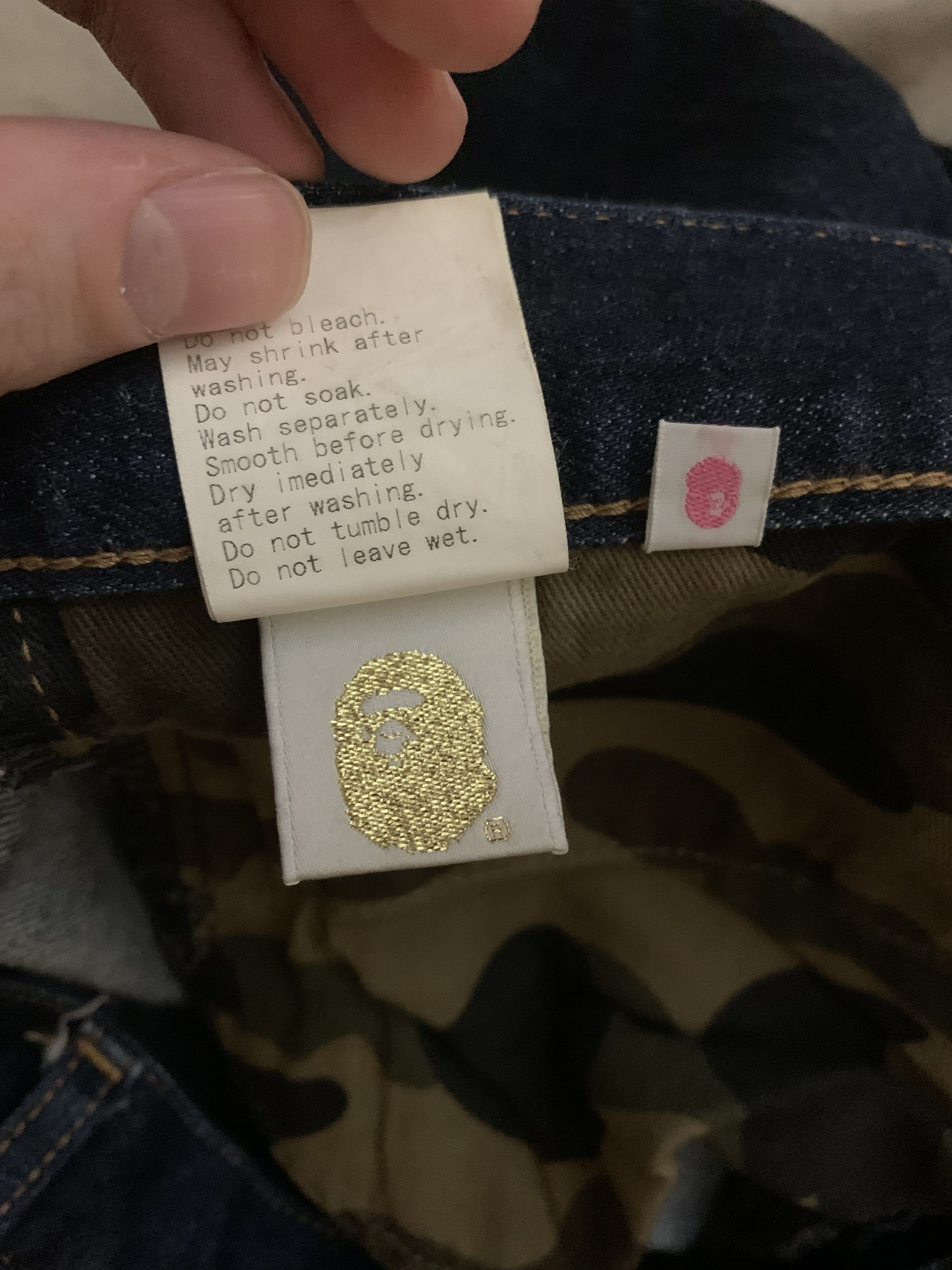 Bape Bape Denim Jeans Size US 29 - 7 Thumbnail