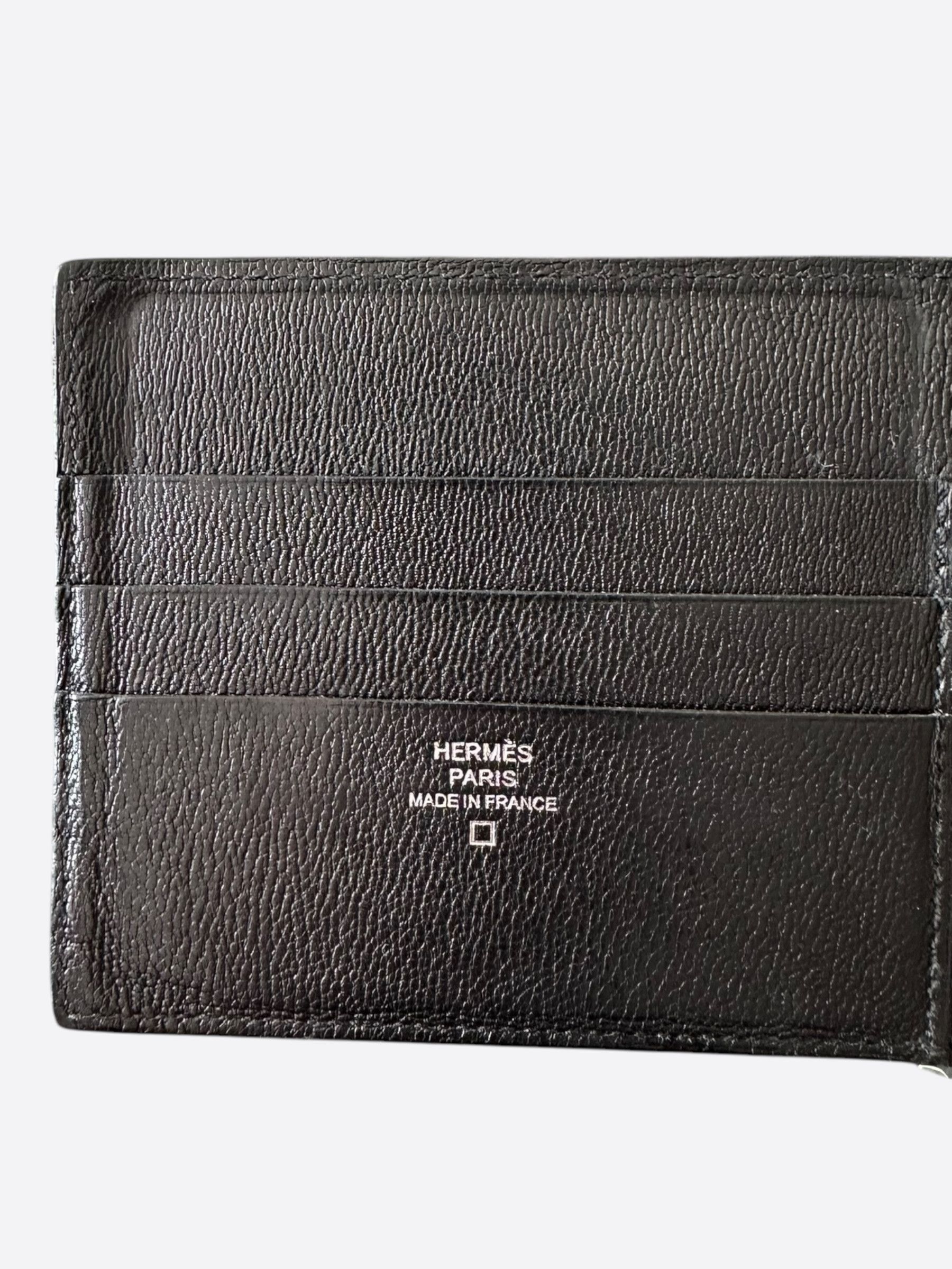 Hermes Hermes Black Alligator Poker Compact Wallet Size ONE SIZE - 3 Thumbnail