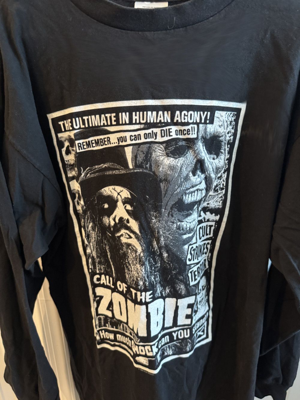 Vintage Rob Zombie - Call of the Zombie Long Sleeve Tee Size US XL / EU 56 / 4 - 1 Thumbnail