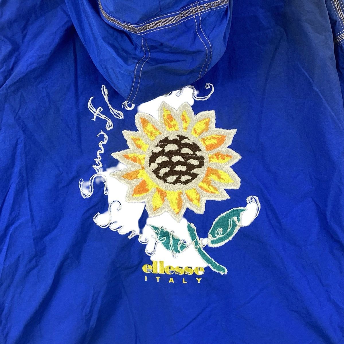 Ellesse Vintage ELLESSE ITALY Sunflower Embroidered Hooded Jacket Size US XXL / EU 58 / 5 - 9 Thumbnail