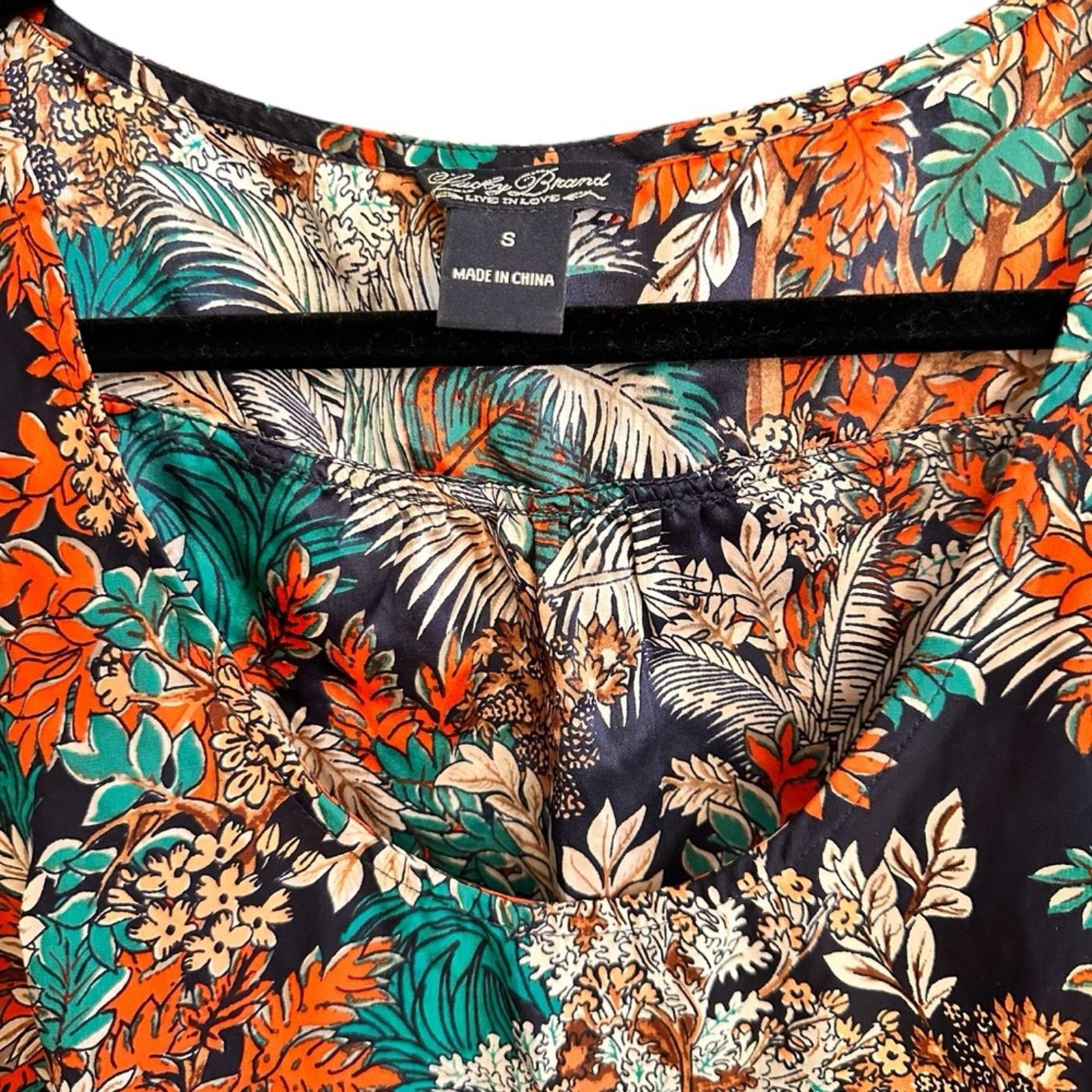 Lucky Brand Lucky Brand “Presley Jungle Royal” Silk Floral Tank Size S / US 4 / IT 40 - 2 Thumbnail